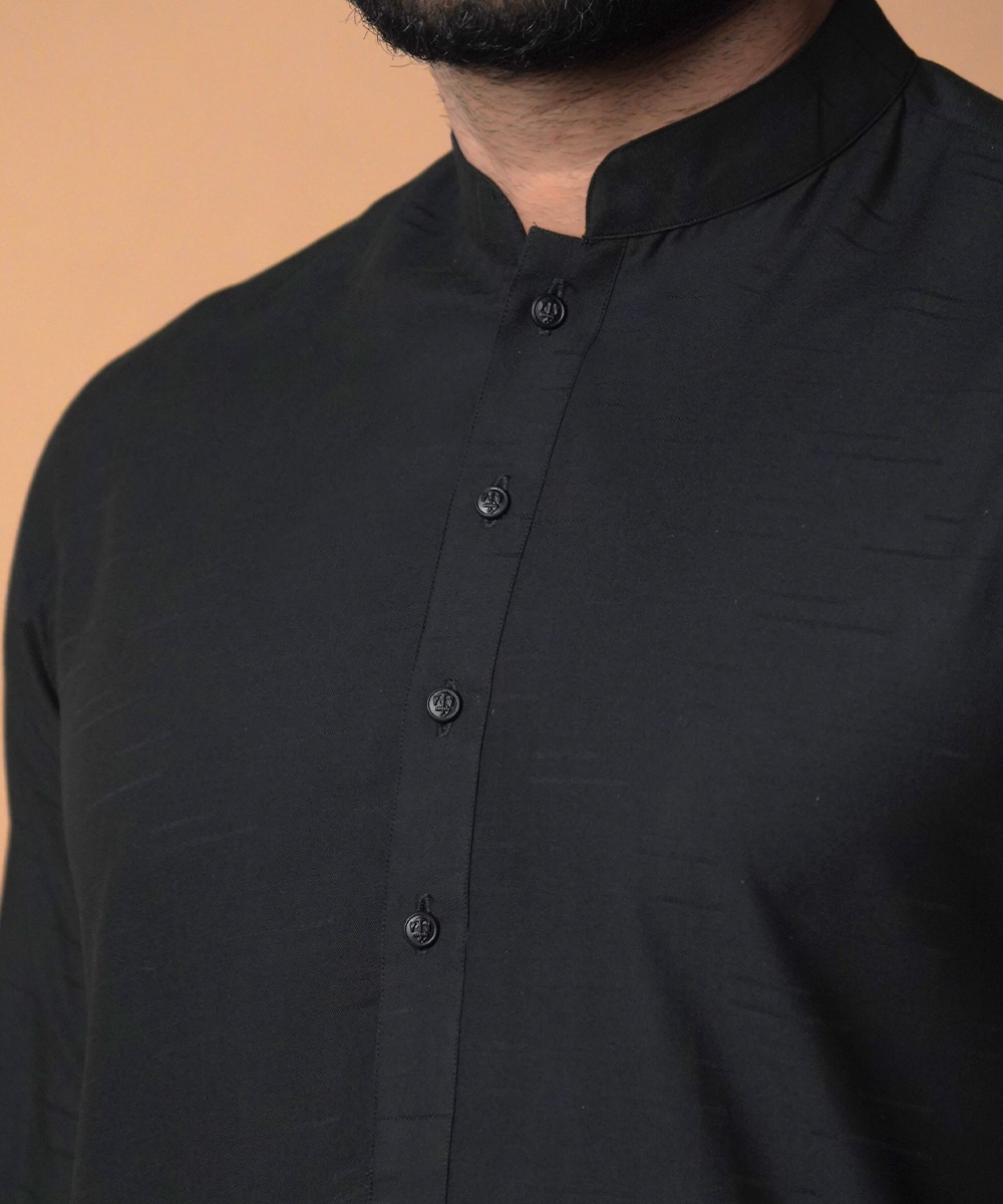 Classic All Black Shalwar Kameez - Traditional Pakistani Outfit for Men & Women | Perfect for Weddings, Eid & Special Occasions