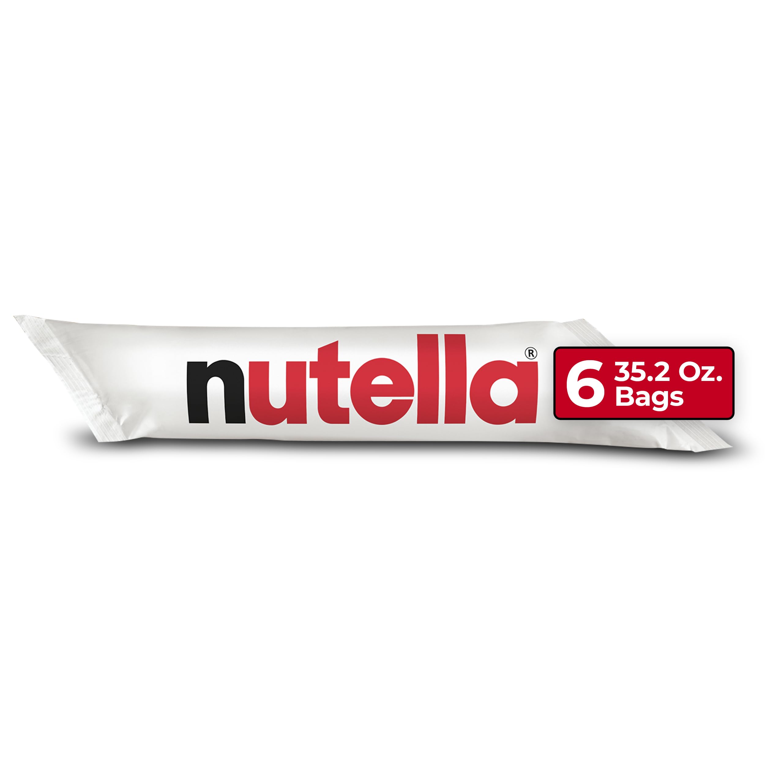 Nutella Hazelnut Spread Piping Bags - 6 Pack (211.2 oz Total) - Premium Baking Supplies for Restaurants, Bakeries & Home Chefs - Perfect for Cake Decorating, Pastry Filling & Dessert Topping