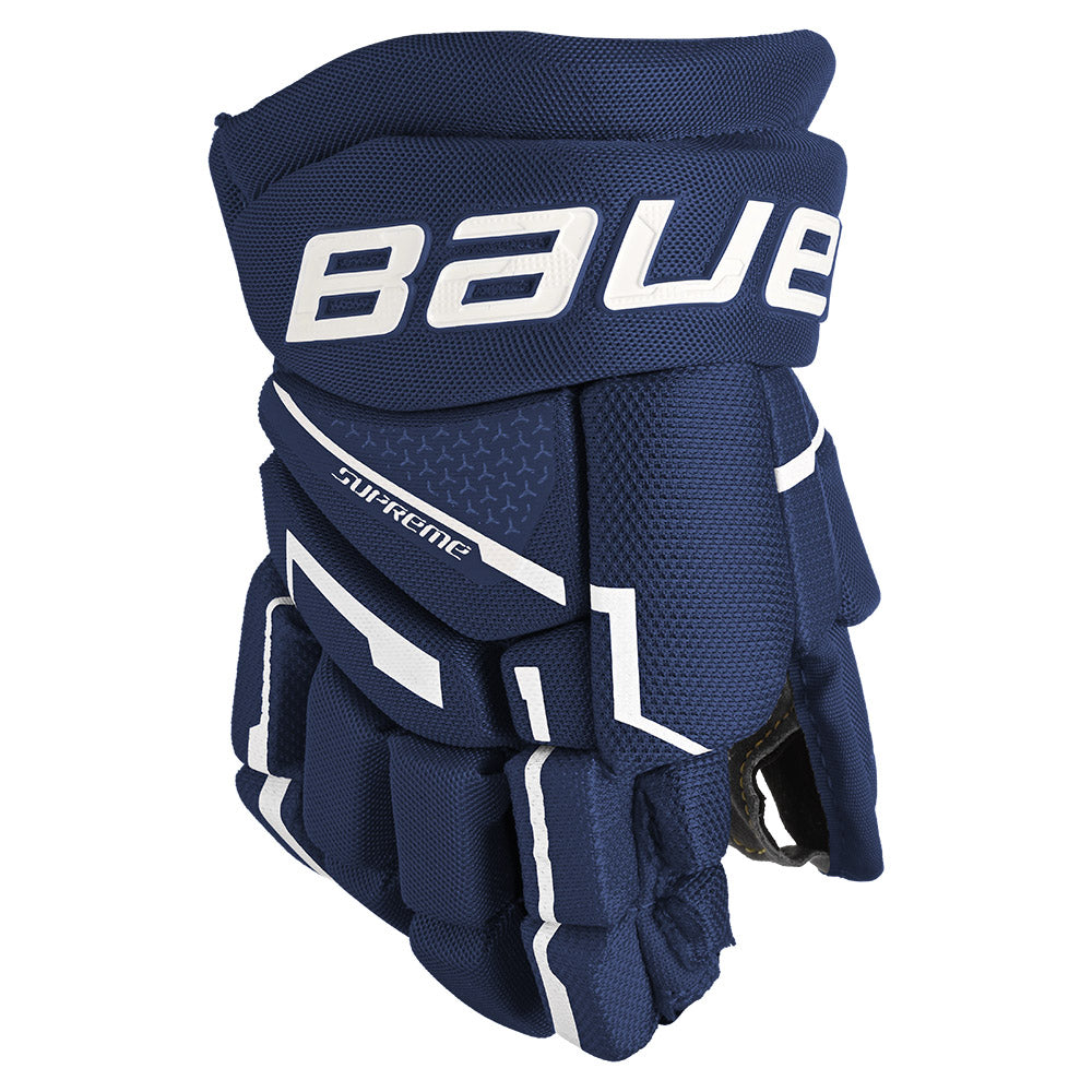 Bauer Supreme Mach Youth Ice Hockey Gloves - Lightweight & Protective for Young Players - Perfect for Practice & Games