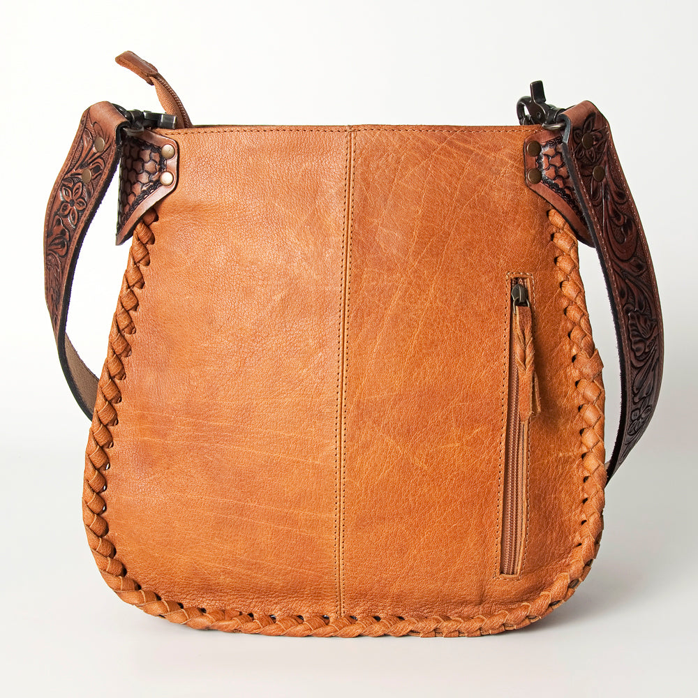 American Darling Hand Tooled Genuine Leather Women's Western Handbag Purse - Stylish Cowgirl Bag for Rodeo, Country Music Festivals & Everyday Use