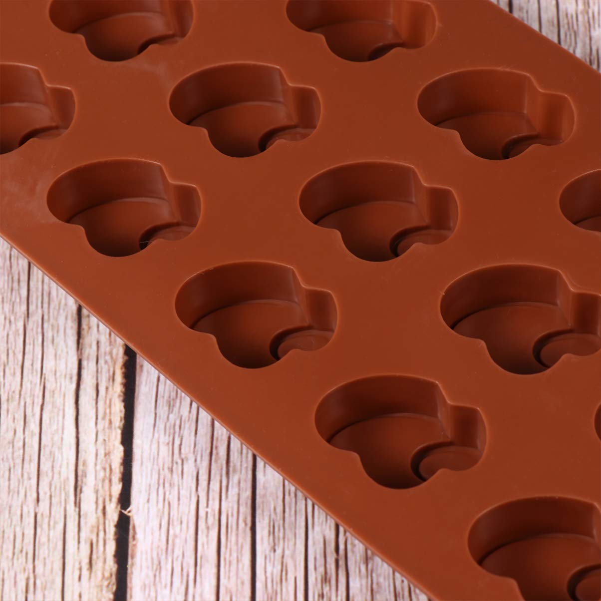 Cabilock 2-Piece Silicone Heart Mold Set - Resin Candy Chocolate Gummy Baking Molds for DIY Treats, Soaps, Crayons & Ice Cubes - Perfect for Valentine's Day, Parties & Crafting Projects
