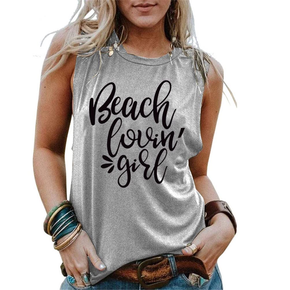 KOOKLIVE Women's Summer Tank Tops - Loose Fit Casual Cami Shirts for Beach Vacation & Outdoor Activities | Breathable Comfort Tee for Travel, Yoga, and Daily Wear