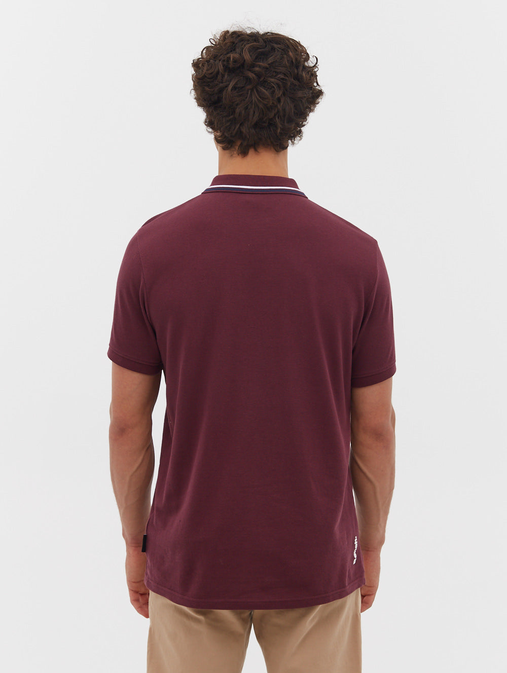Stylish Gruff Contrast Tipping Polo Shirt for Men - Casual & Office Wear - Perfect for Business Meetings, Golf Outings & Weekend Outfits