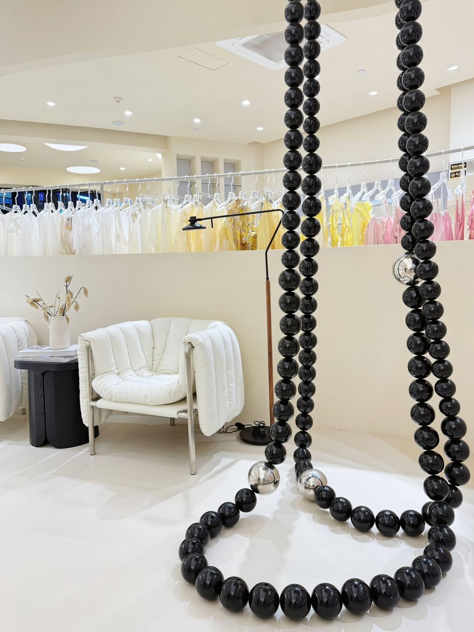 Cosmic Beads Chandelier - Elegant Bohemian Crystal Glass Bead Ceiling Light Fixture for Living Room, Bedroom, Dining Room Decor | Perfect for Home, Wedding, Party & Event Lighting