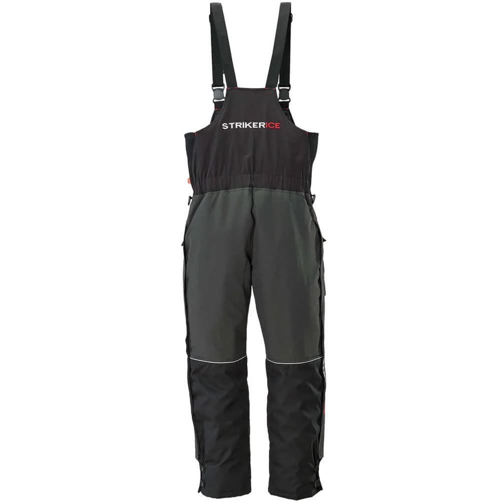 Striker Men's Predator Durable Windproof Water-Resistant Ice Fishing Bib Pants with Sureflote Flotation Technology - Winter Fishing Gear for Cold Weather & Outdoor Adventures