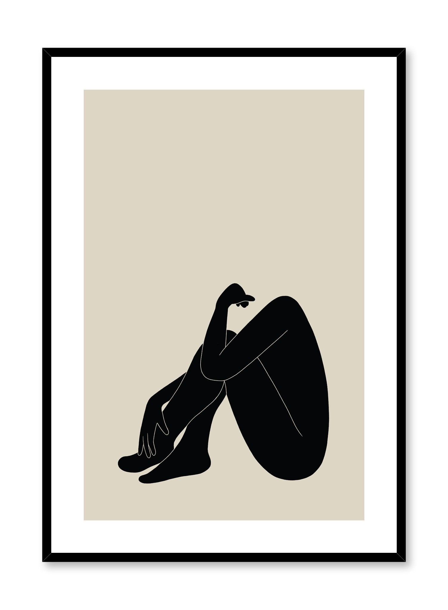 Contemplation Poster - Inspirational Wall Art for Home & Office Decor - Perfect for Meditation Rooms, Living Spaces & Workplaces