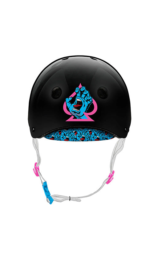 Pro Tec Low Pro Certified Skateboard Helmet - Santa Cruz Black - Perfect for Skateboarding, Scooter & BMX Riding
