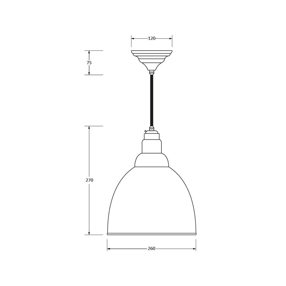 Hammered Nickel Brindley Pendant Light - Vintage Industrial Ceiling Fixture in Multiple Colors - Perfect for Kitchen Island, Dining Room & Farmhouse Decor