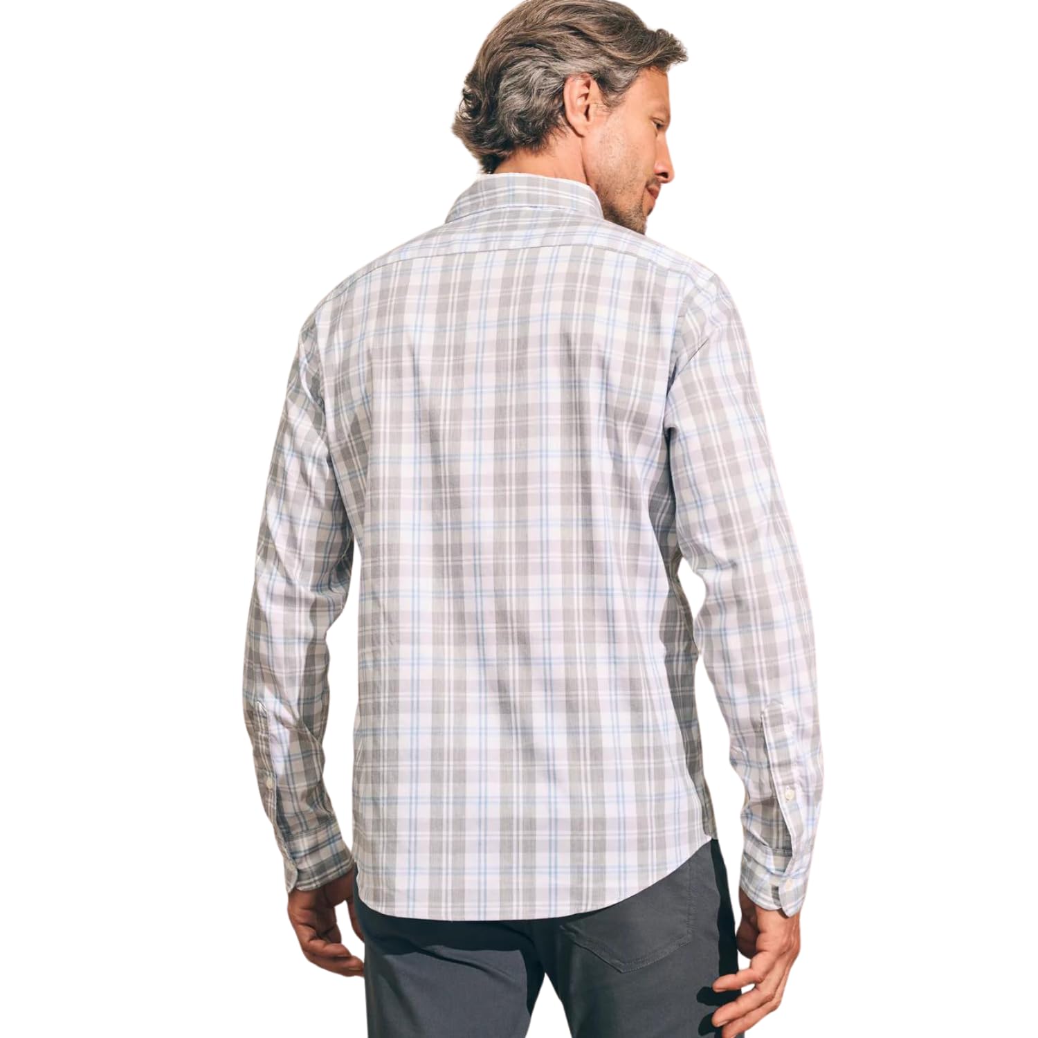 Faherty Men's Movement Shirt - Lightweight Performance Button-Up for Hiking, Travel & Outdoor Adventures | Breathable Quick-Dry Fabric for Active Lifestyles