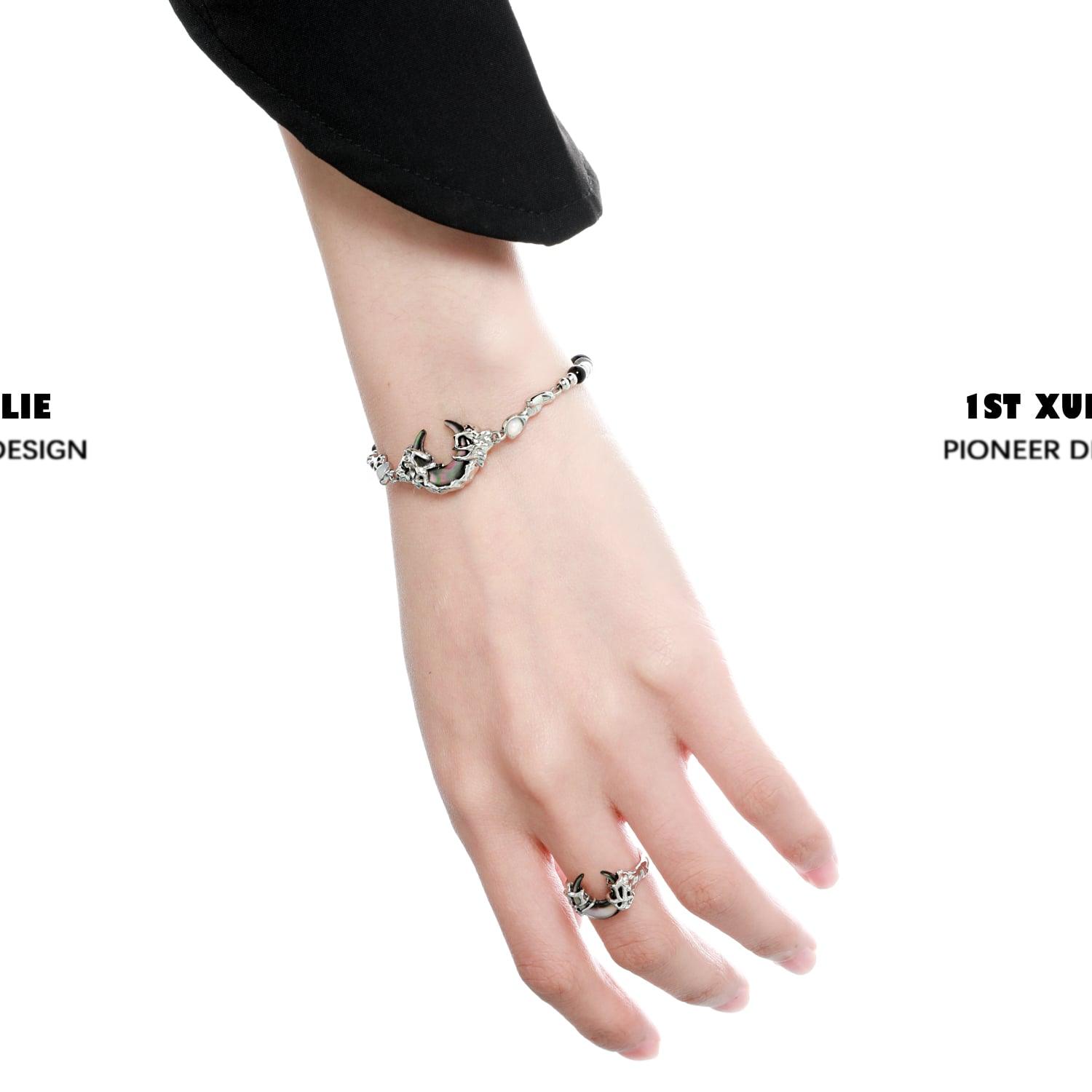 MYTH OF THE MOON Sterling Silver Adjustable Opening Ring™ - Elegant Stackable Jewelry for Women, Perfect for Everyday Wear, Gifts & Special Occasions