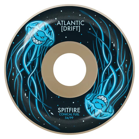 Spitfire F4 Formula Four Atlantic Drift Full Conical Skateboard Wheels - High Performance for Street & Park Skating - Perfect for Tricks, Slides & Smooth Rides