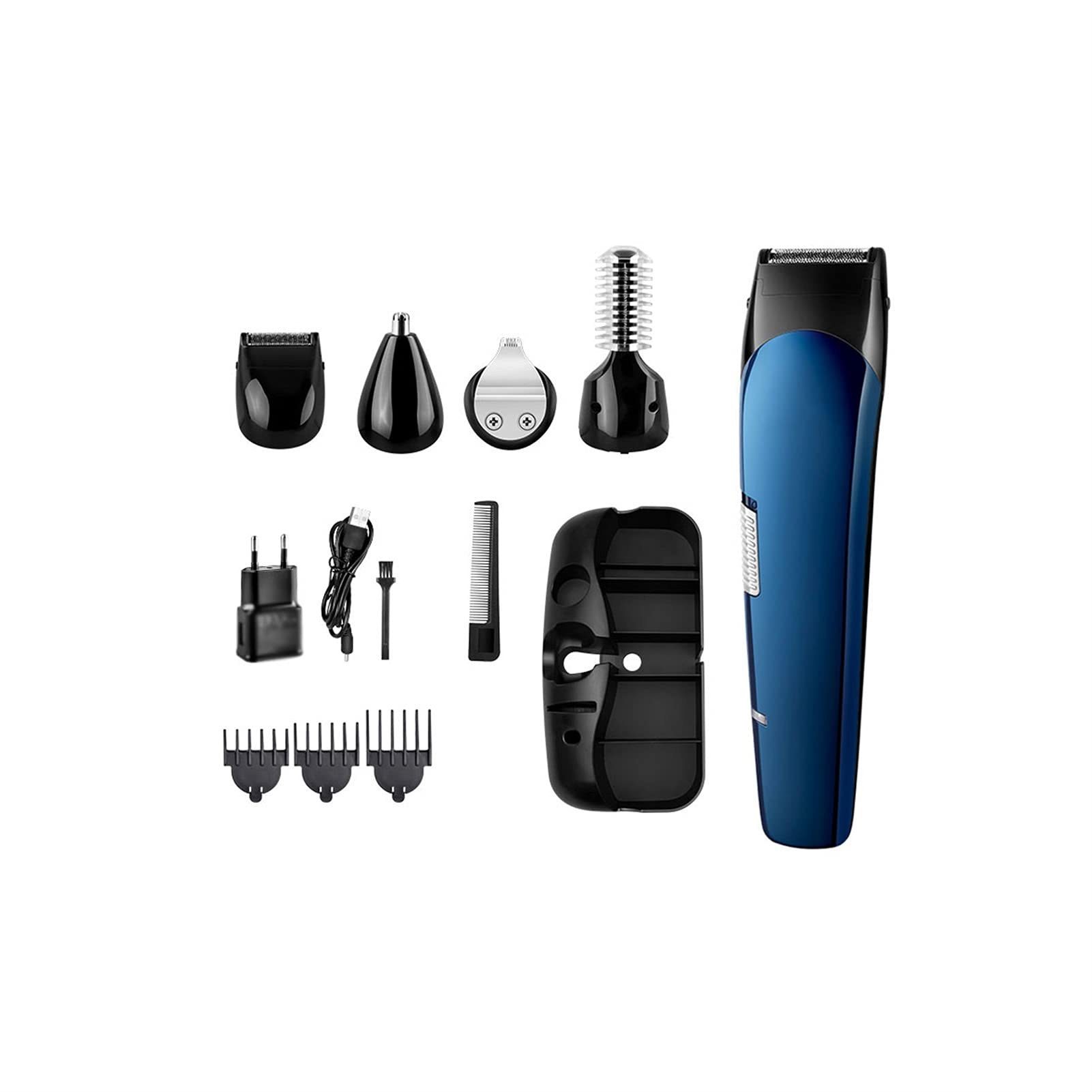 Professional 5-in-1 Hair Clipper for Men - Beard Trimmer, Nose & Eyebrow Trimmer, Hair Cutting Machine - Perfect for Home Grooming, Barber Shops & Travel Use