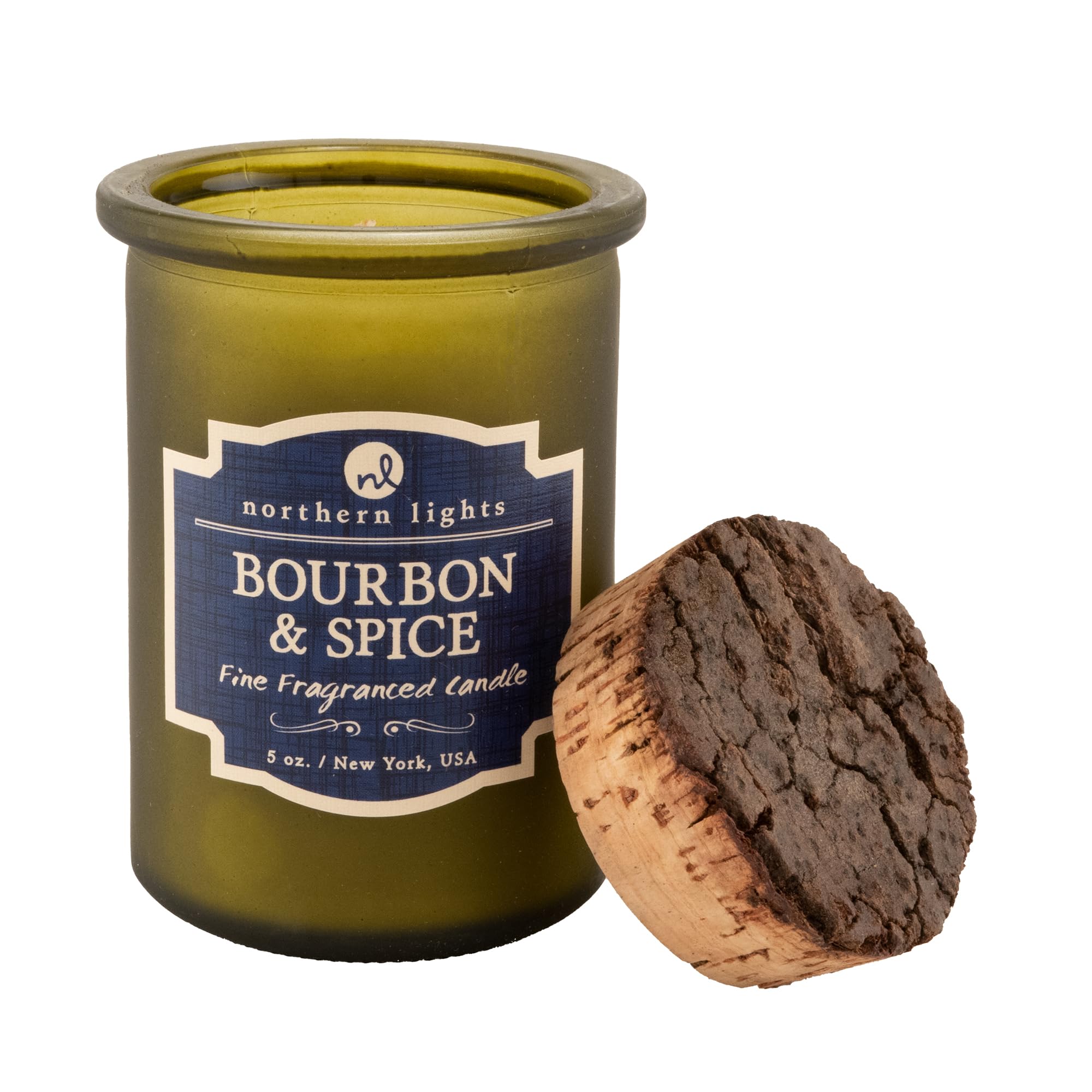 Northern Lights Candles - Spirit Jar Candles - Bourbon & Spice Scented Soy Wax Candle - 52613 - Perfect for Home Decor, Relaxation & Aromatherapy