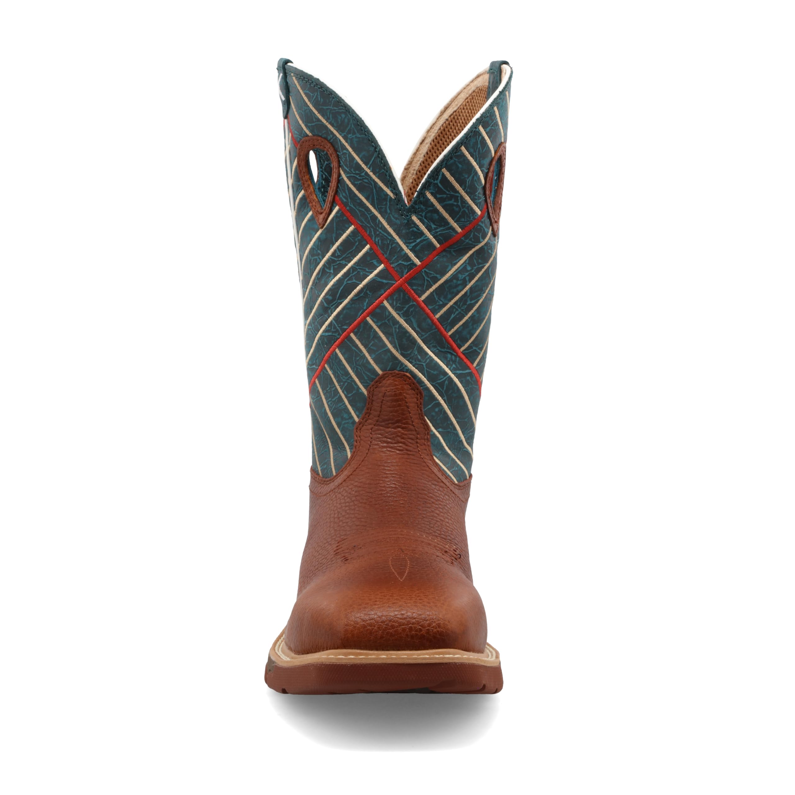Twisted X Men's 12 Inch Western Work Boots - Safety Alloy Toe Pull-On Cowboy Boots for Men | Durable Construction Work Shoes for Ranch, Farm & Outdoor Jobs