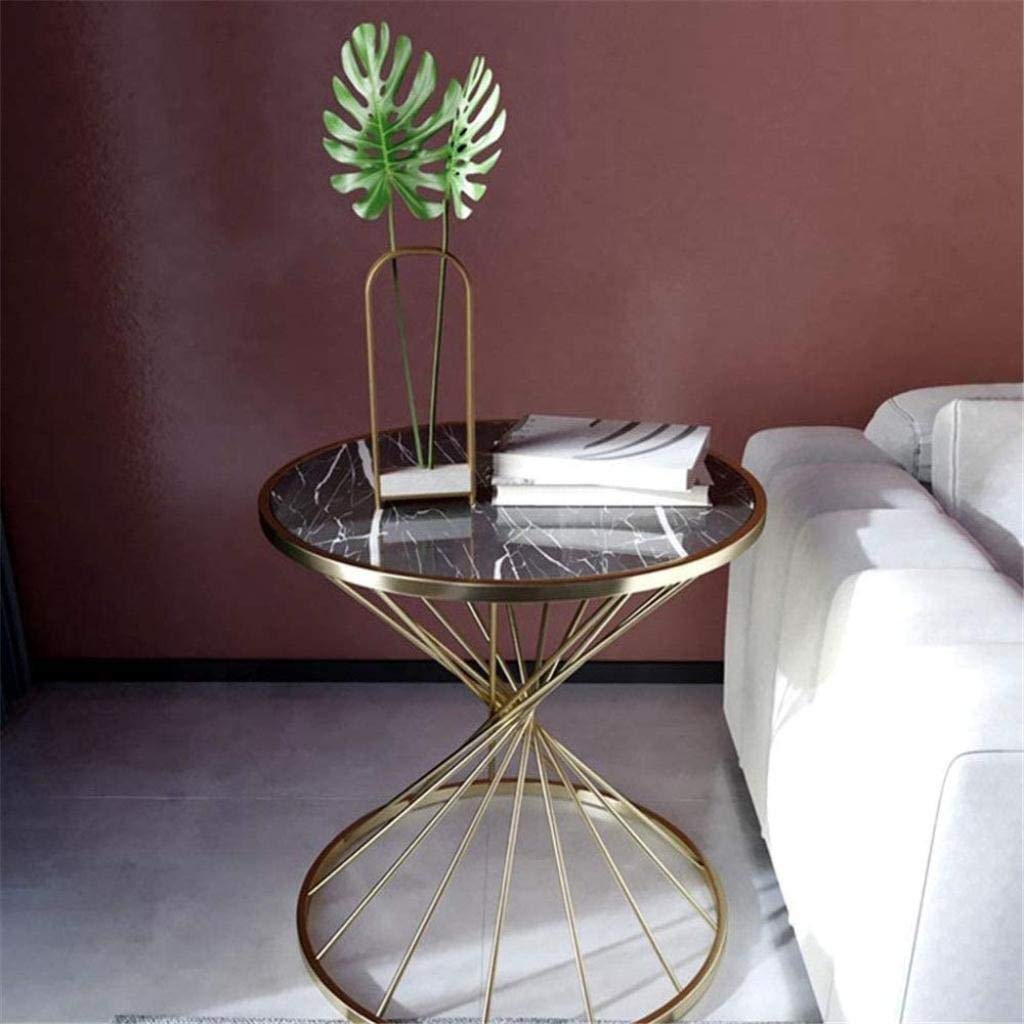 White Round Nightstand Side Table - 16.5