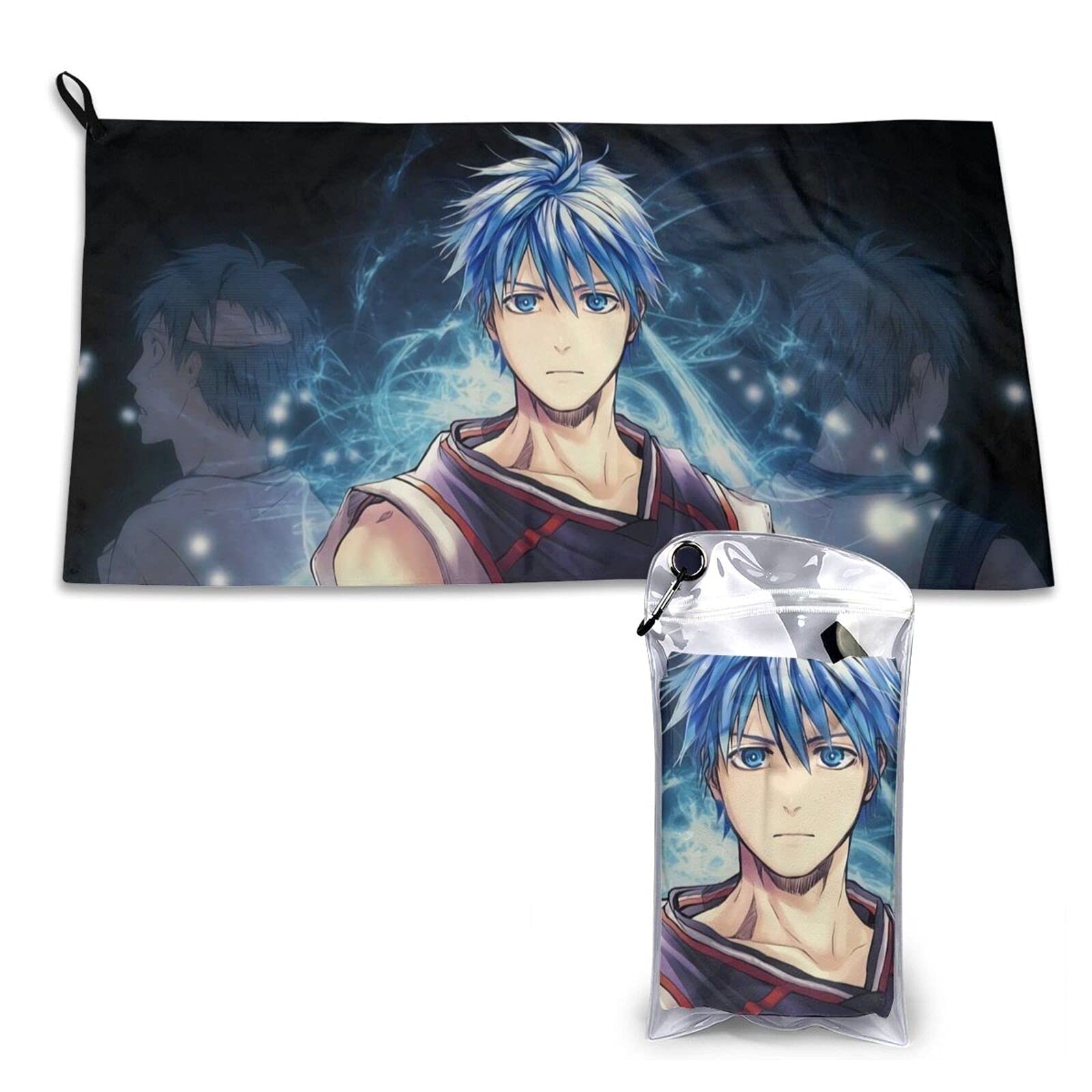 Kuroko's Basketball Anime Towel - Kuroko Tetsuya Sports Beach Towel - Quick Dry Bath Towel 31.5x15.7 Inch - Perfect for Gym, Pool & Anime Fans