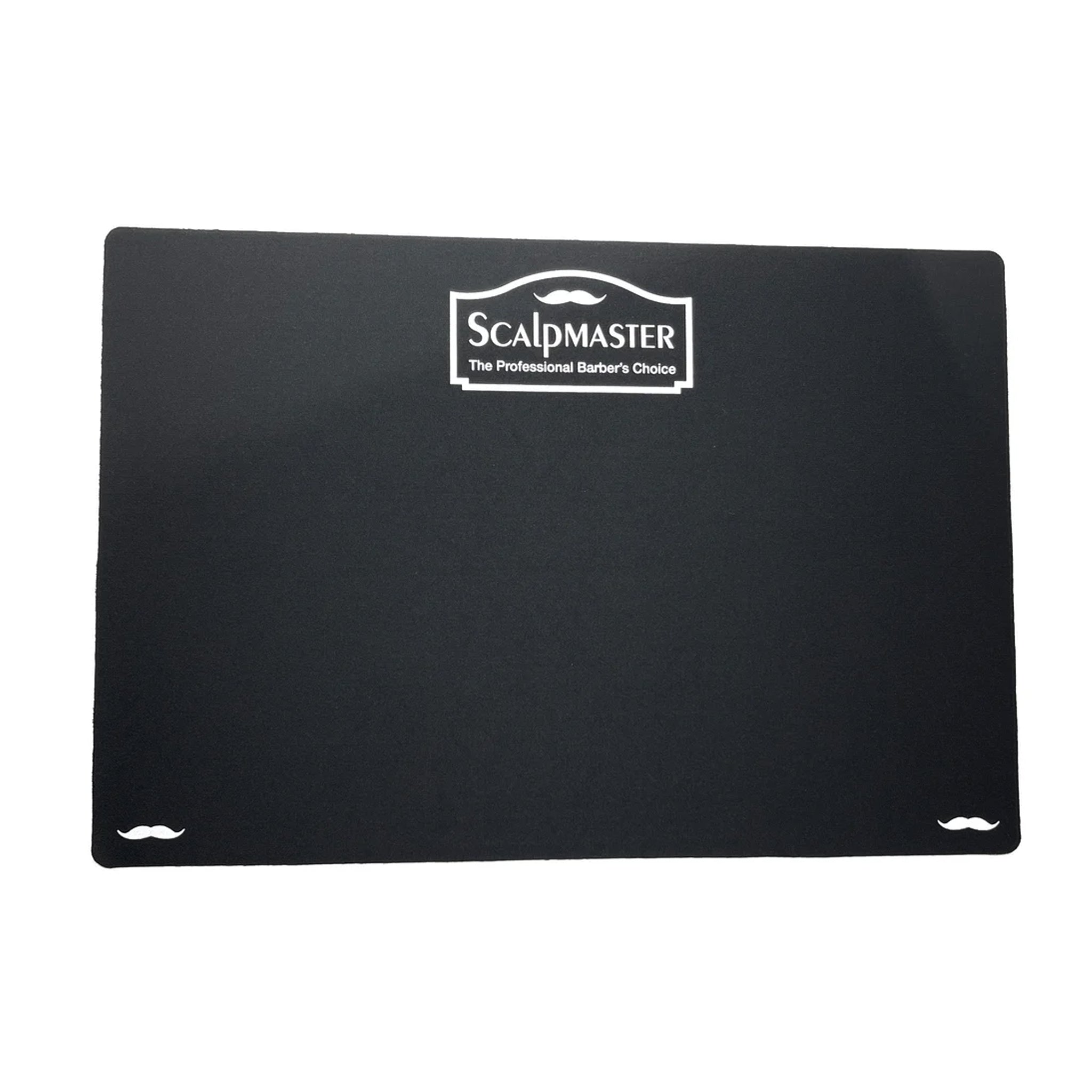 Scalpmaster Black Anti-Slip Barber Mat - Non-Slip Rubber Pad for Hair Clippers & Styling Tools | Perfect for Salon, Home Haircuts & Professional Grooming