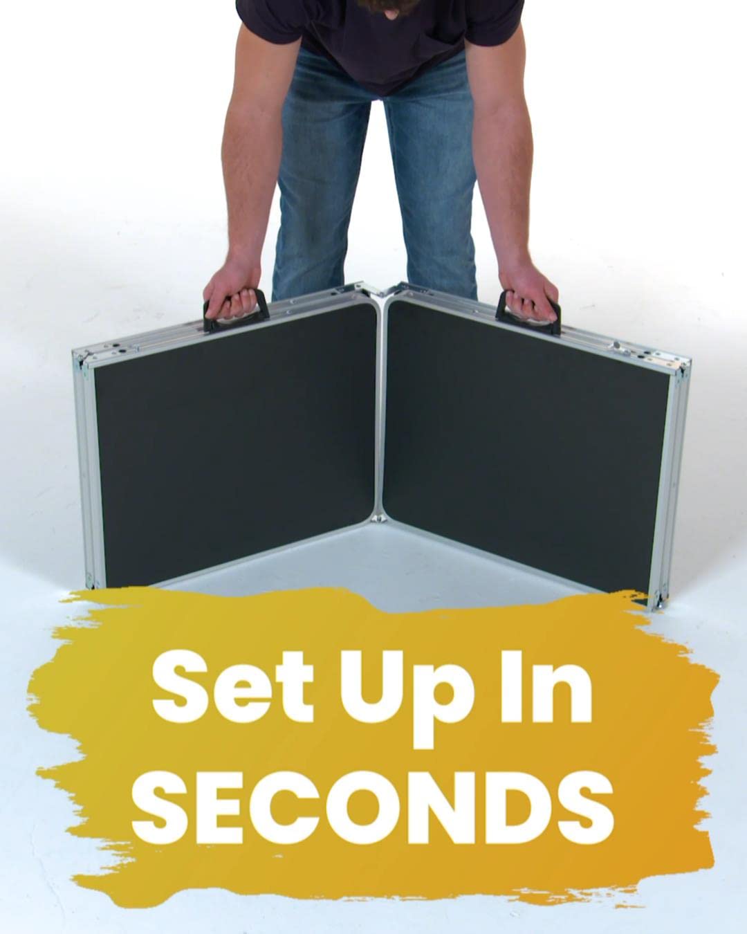 LED Party Pong Beer Pong Table Set with Standard Size - Perfect for College Parties, Game Nights & Outdoor Events