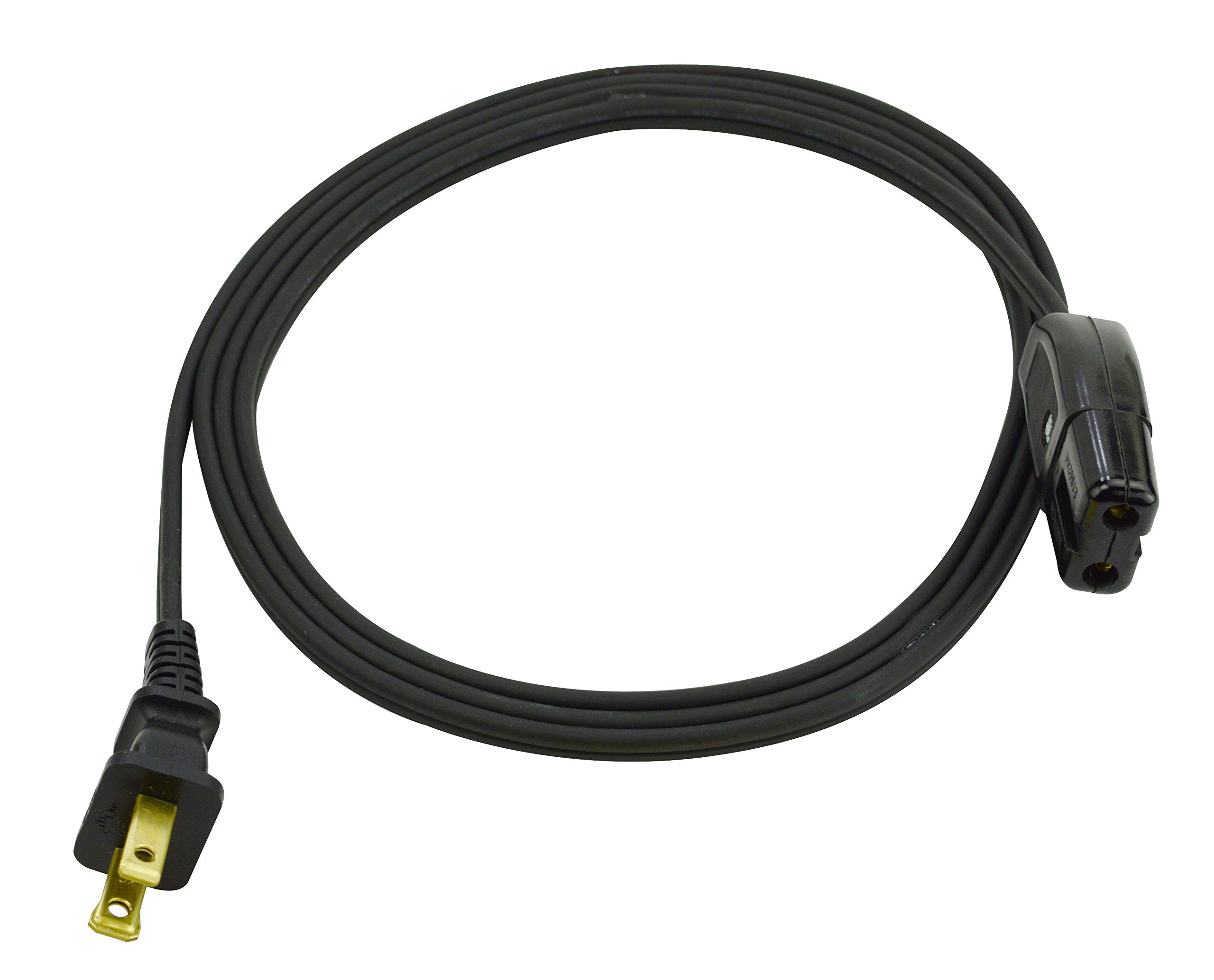 Prime HC100506 Replacement Coffee Maker & Small Appliance Power Cord - 6ft Black Heavy Duty Electrical Cord for Keurig, Mr. Coffee, Cuisinart & More - Perfect for Home, Office or Kitchen Use