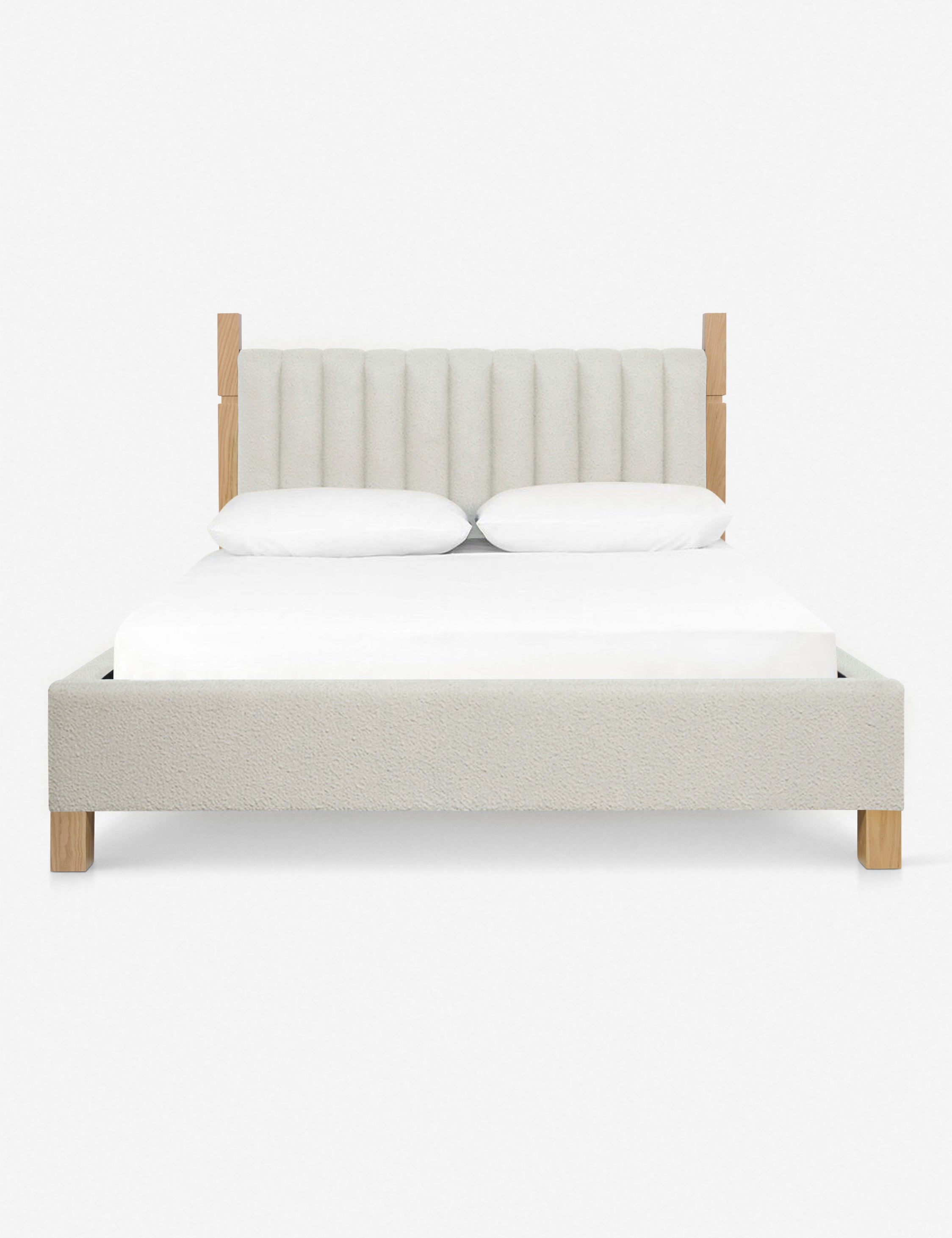 Ambleside Bed by Ginny Macdonald - Handcrafted Wooden Bed Frame with Upholstered Headboard | Perfect for Master Bedroom, Guest Room & Cozy Bedroom Decor