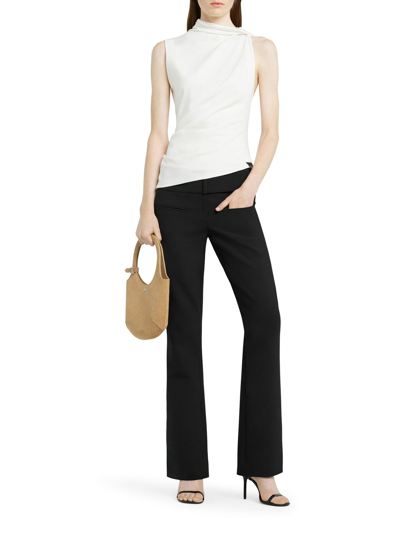 Stylish Draped Jersey Top for Women - Comfortable & Trendy Casual Wear - Perfect for Everyday Outfits, Office, and Date Nights