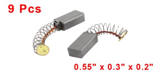 uxcell 9Pcs 14x8x5mm Carbon Brushes for Electric Motors - Replacement Parts for Power Tools, Appliances & DIY Projects