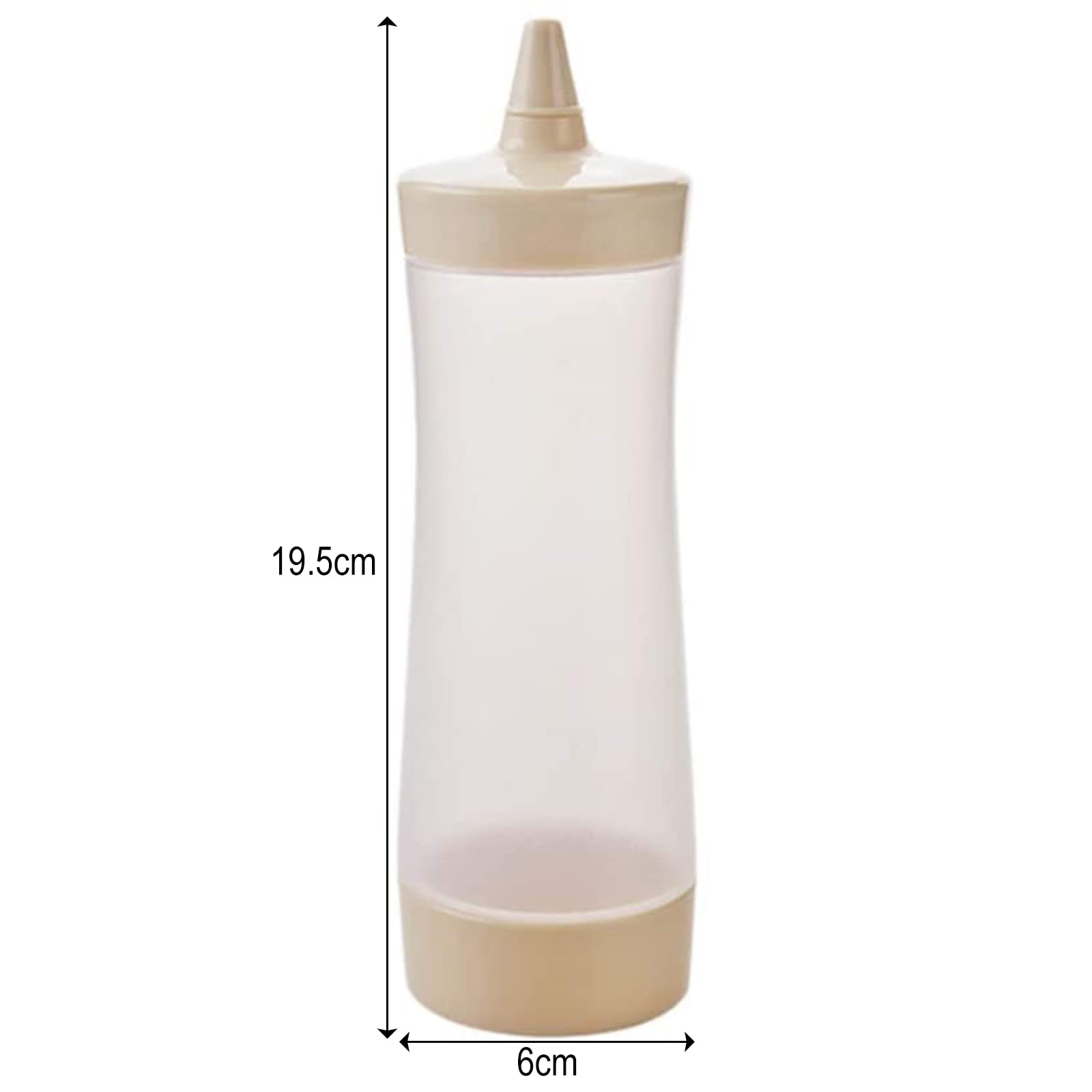 Ochine 12 oz Plastic Squeeze Bottles - Condiment Dispenser for Ketchup, BBQ Sauce, Syrup & Dressings - Leak-Proof Squirt Bottles for Kitchen, Restaurant & Craft Projects