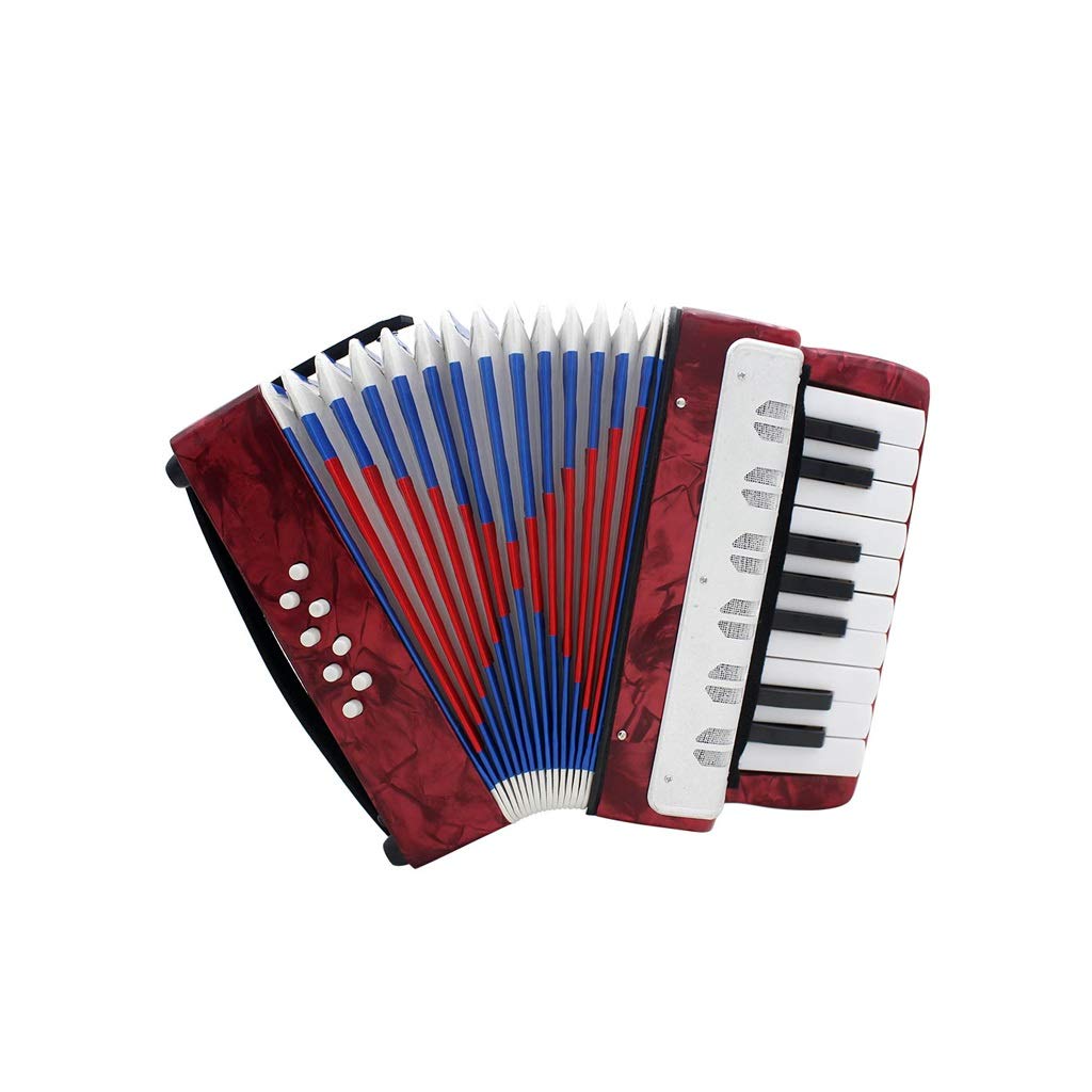 TWDYC Mini 17-Key 8 Bass Accordion - Durable Educational Musical Instrument Toy for Beginners | Perfect Gift for Kids & Adults | Ideal for Music Lessons, Home Practice & Performances
