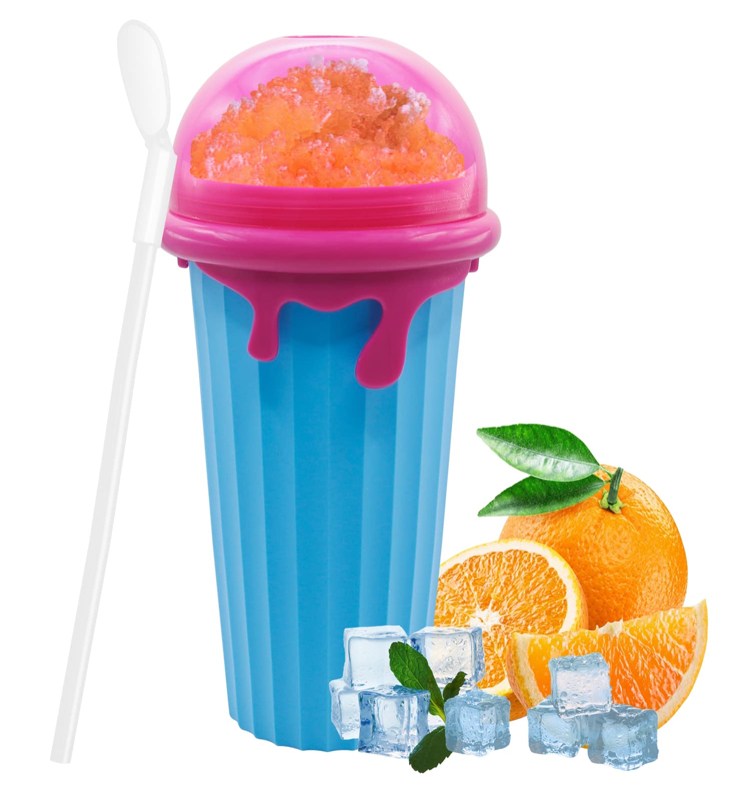 Premium 500ML Slushy Maker Cup - Large Capacity Frozen Magic Cup for Milkshakes, Smoothies & Slushies | Perfect for Summer Parties, BBQs & Kids Treats | BPA-Free Freeze Mug with Quick Cooling Technology
