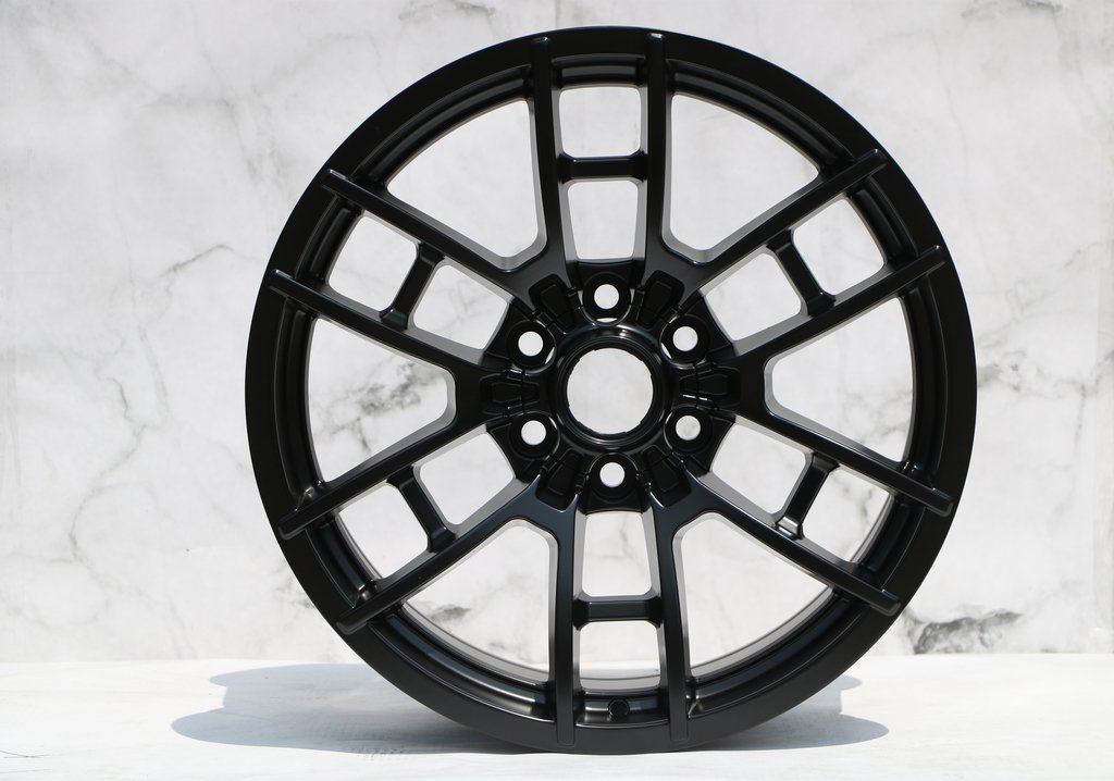 17-Inch Black Pro Style Alloy Wheels for Toyota Tacoma, 4Runner, FJ Cruiser, Tundra, Sequoia & Land Cruiser - Durable Off-Road Rims for Adventure & Daily Driving