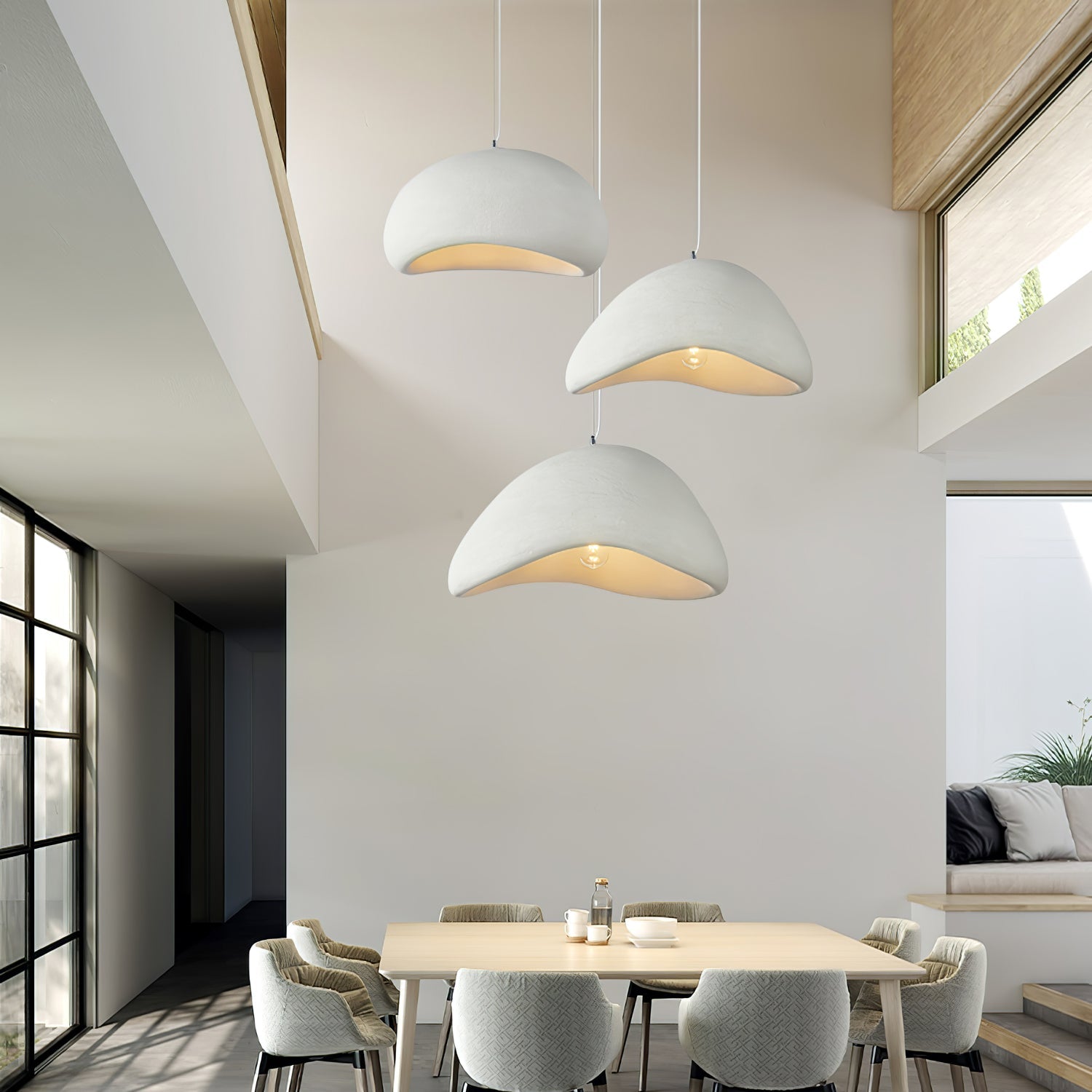 Khmara Halia Swag Light - Stylish LED Ceiling Light Fixture for Bedroom, Living Room & Dining Room - Modern Pendant Lighting with Adjustable Chain - Perfect for Home Decor & Interior Design