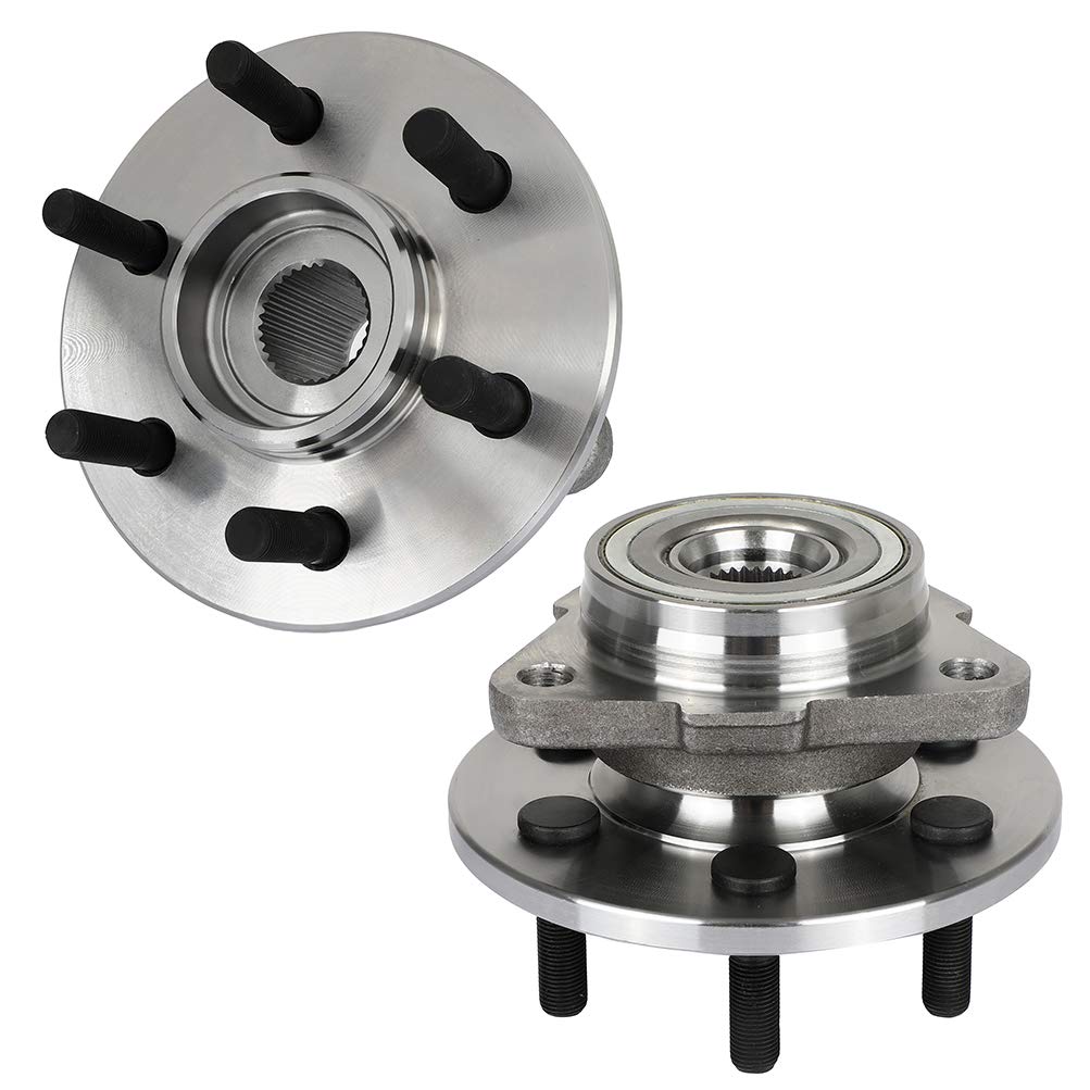 ROADFAR Wheel Bearing & Hub Assembly - Compatible with 1997-2004 Dodge Dakota & 1998-2003 Dodge Durango - Front Wheel Bearing 515007 (Set of 2) - Perfect for Off-Roading, Towing & Daily Driving