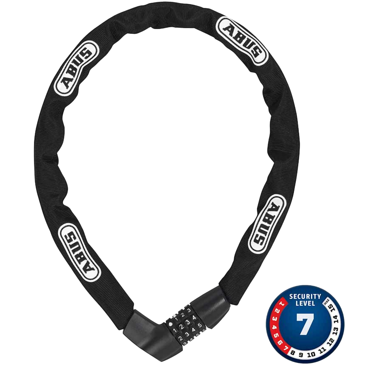 ABUS Tresor 1385 110cm Combination Chain Lock - Heavy Duty Bicycle & Motorcycle Security for Outdoor Use