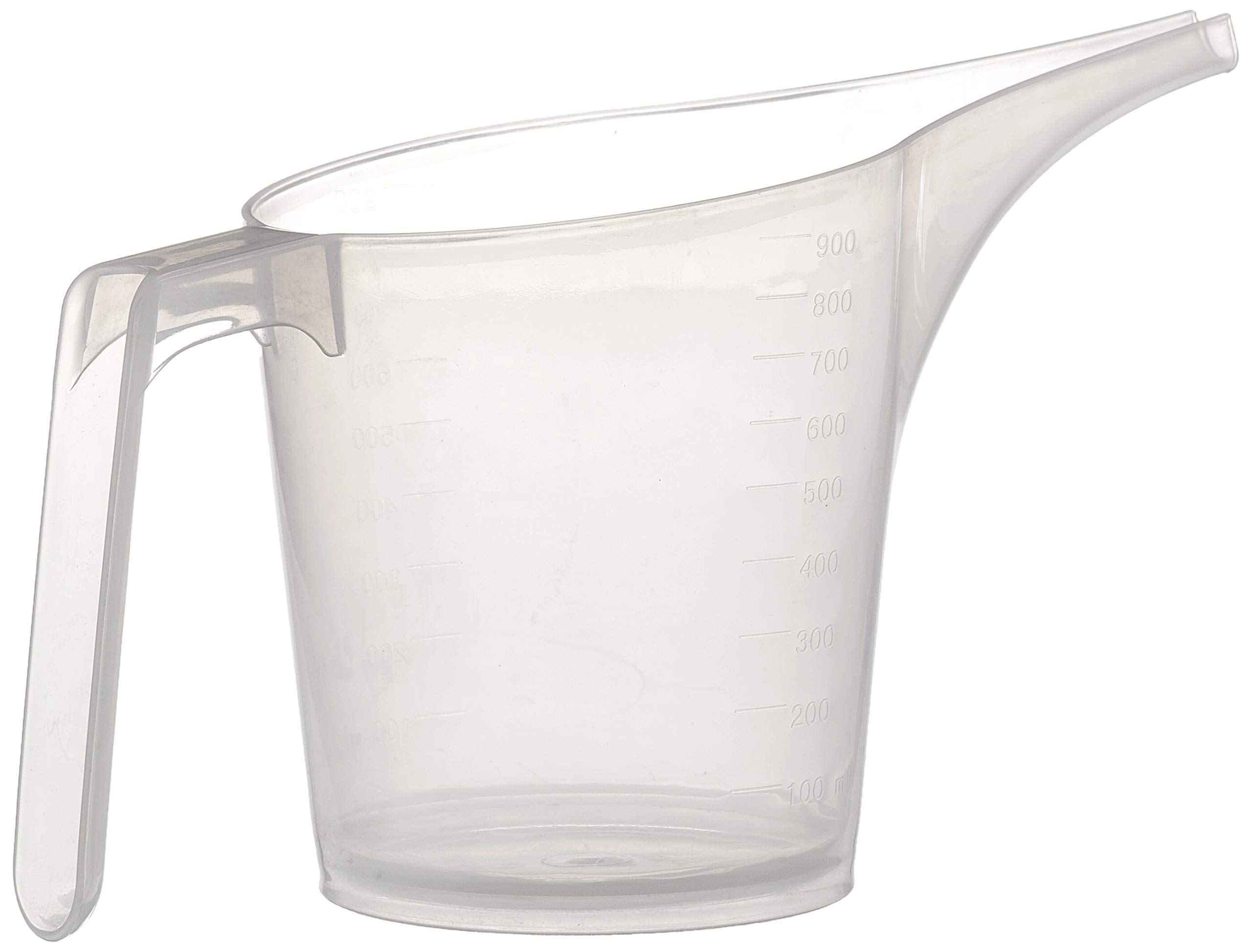 Fox Run 3.5 Cup Easy Pour Measuring Cup with Funnel Spout - Clear Plastic Kitchen Measuring Cup for Baking, Cooking & Liquid Ingredients - Perfect for Home Bakers & Professional Chefs