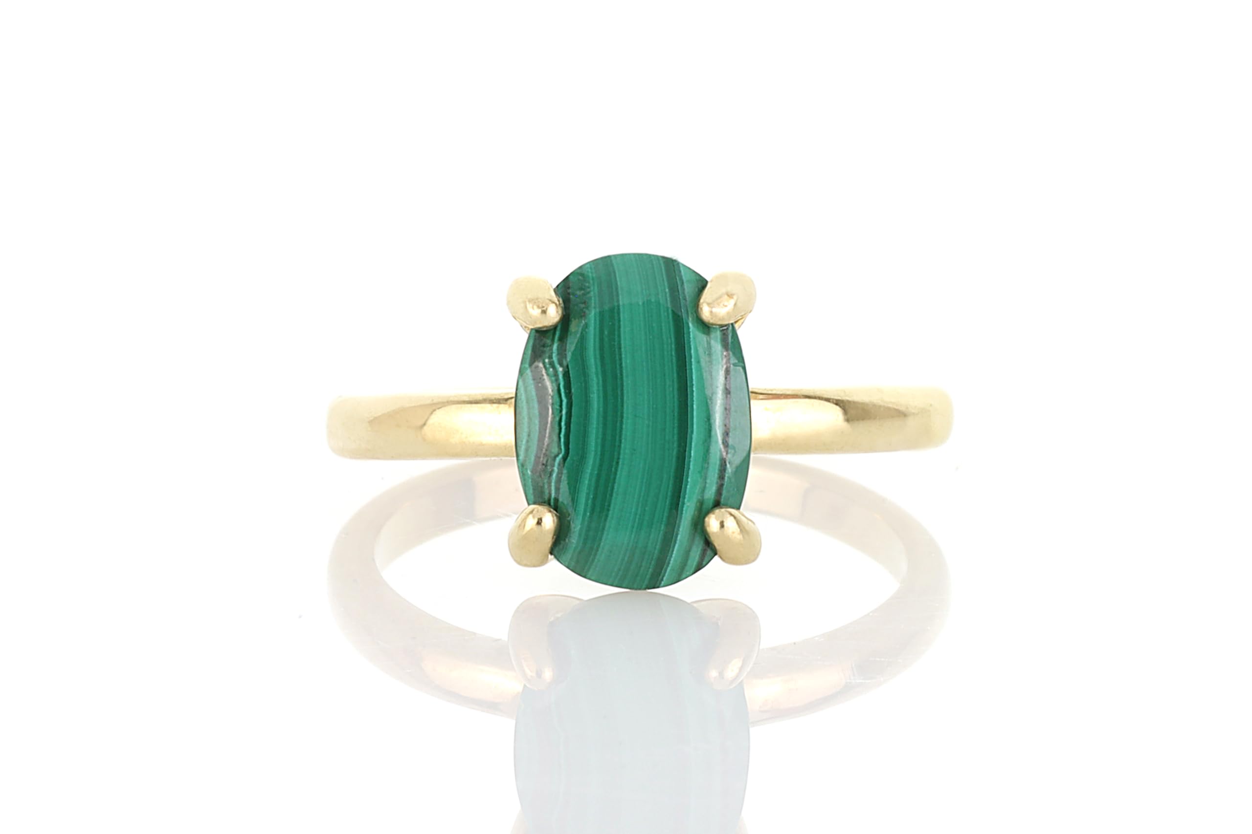 Vibrant Malachite Ring - Handmade Green Gemstone Jewelry for Women - Perfect for Engagement & Everyday Wear
