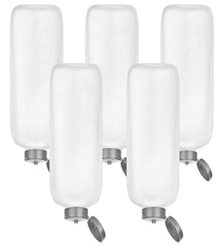 Bulk Pack of 8 Oz (240ml) Empty Lotion Bottles with Silver Flip Cap - HDPE Squeeze Tottle for Hand Sanitizer, Shampoo, Body Wash, Self Tanner & Massage Lotion (Pack of 266) - Ideal for DIY Cosmetics, Travel Size Products & Small Business Packaging
