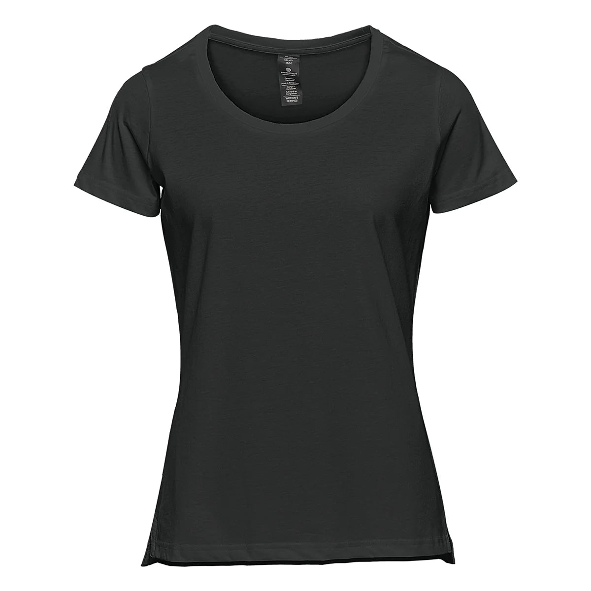 Stormtech Women's Comfortable Short Sleeve T-Shirt - Soft Cotton Casual Tee for Everyday Wear [BLACK] | Perfect for Workouts, Running, Yoga & Lounge Wear