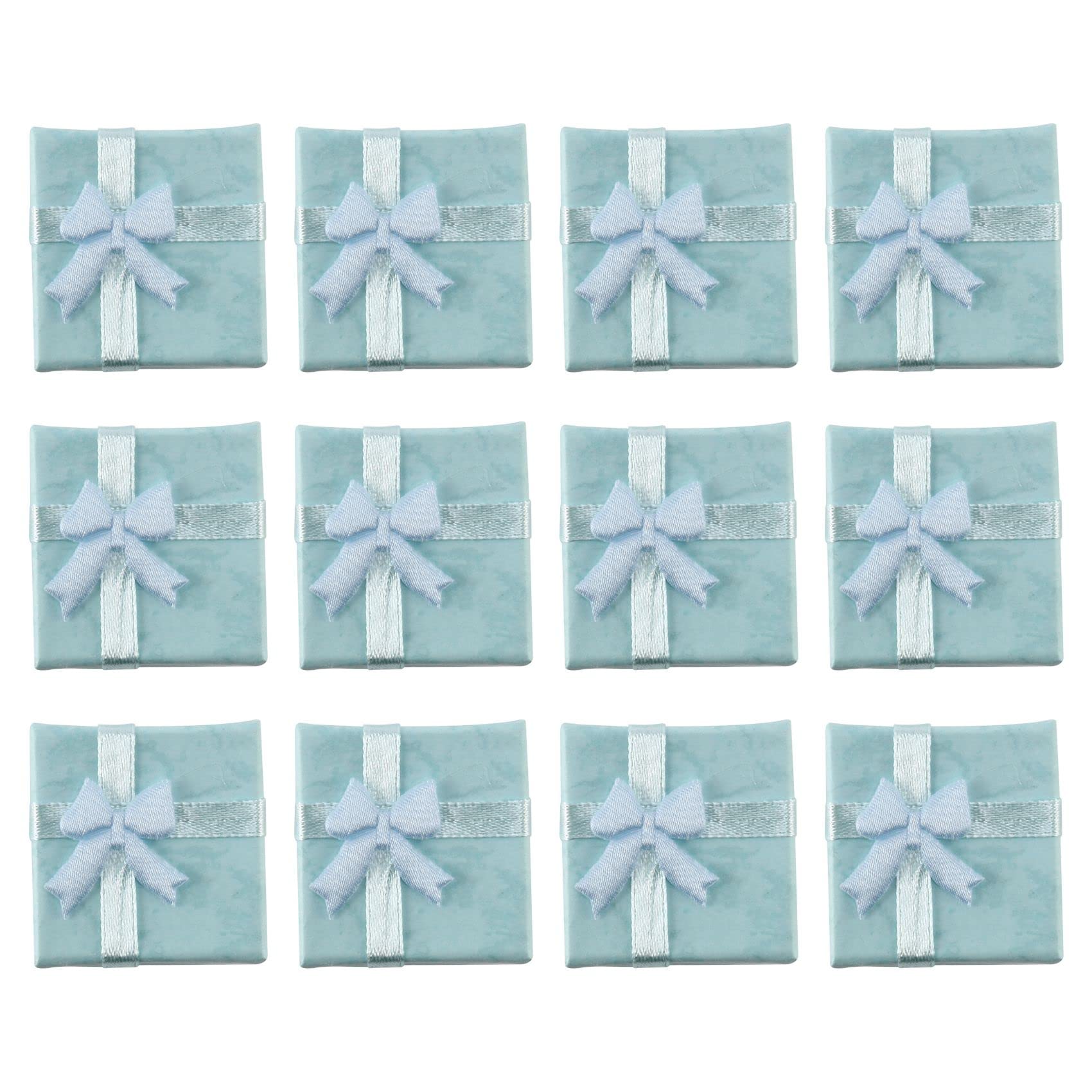 12pcs Blue Jewelry Earrings Bangle Gift Box Set - Small Cute Packaging for Earrings, Bracelets & Rings - Perfect for Birthdays, Anniversaries & Gifts