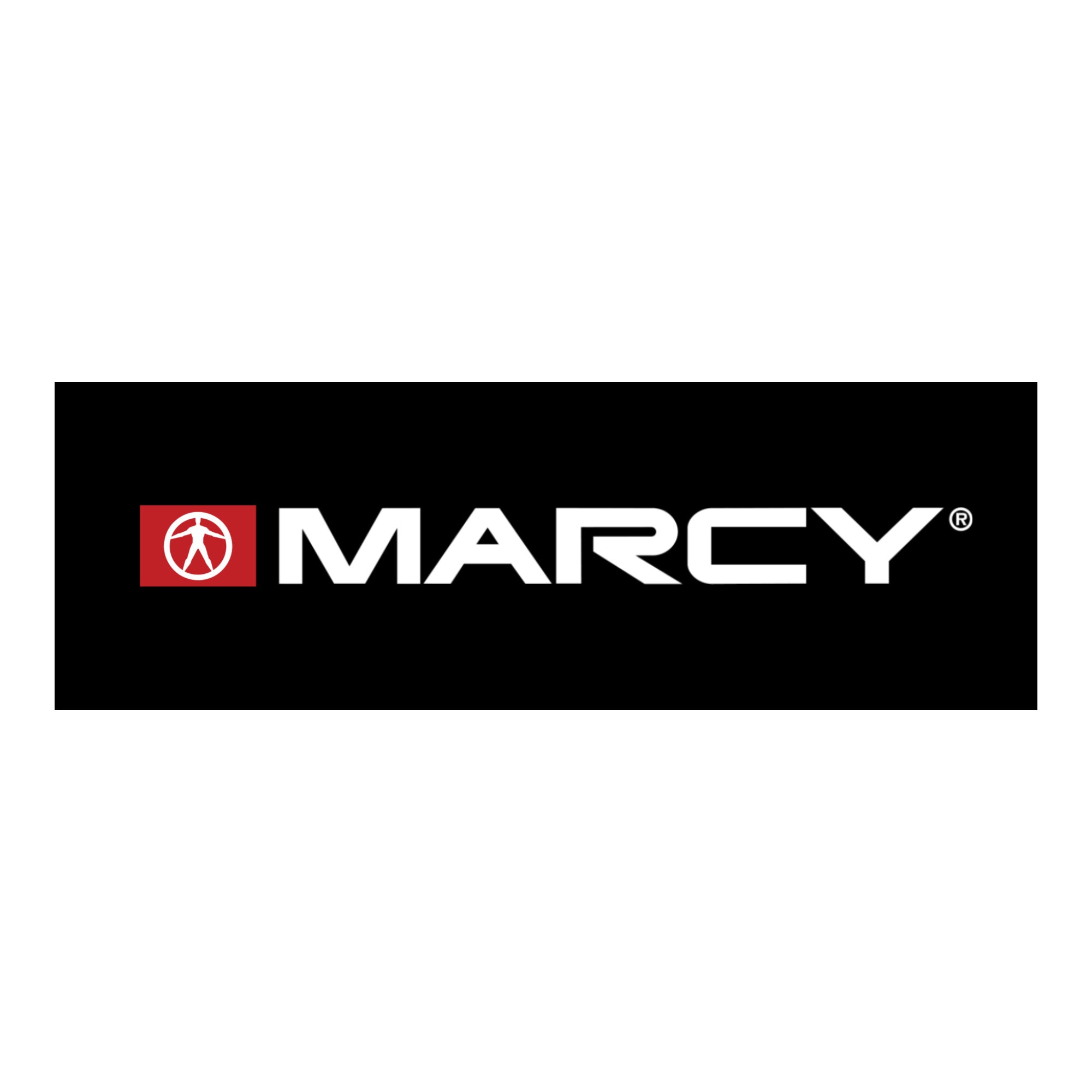 Marcy Gym Banner 69 x 17.5 Inches - Black or White Fitness Studio Sign - Perfect for Gyms, Home Workouts & CrossFit Studios