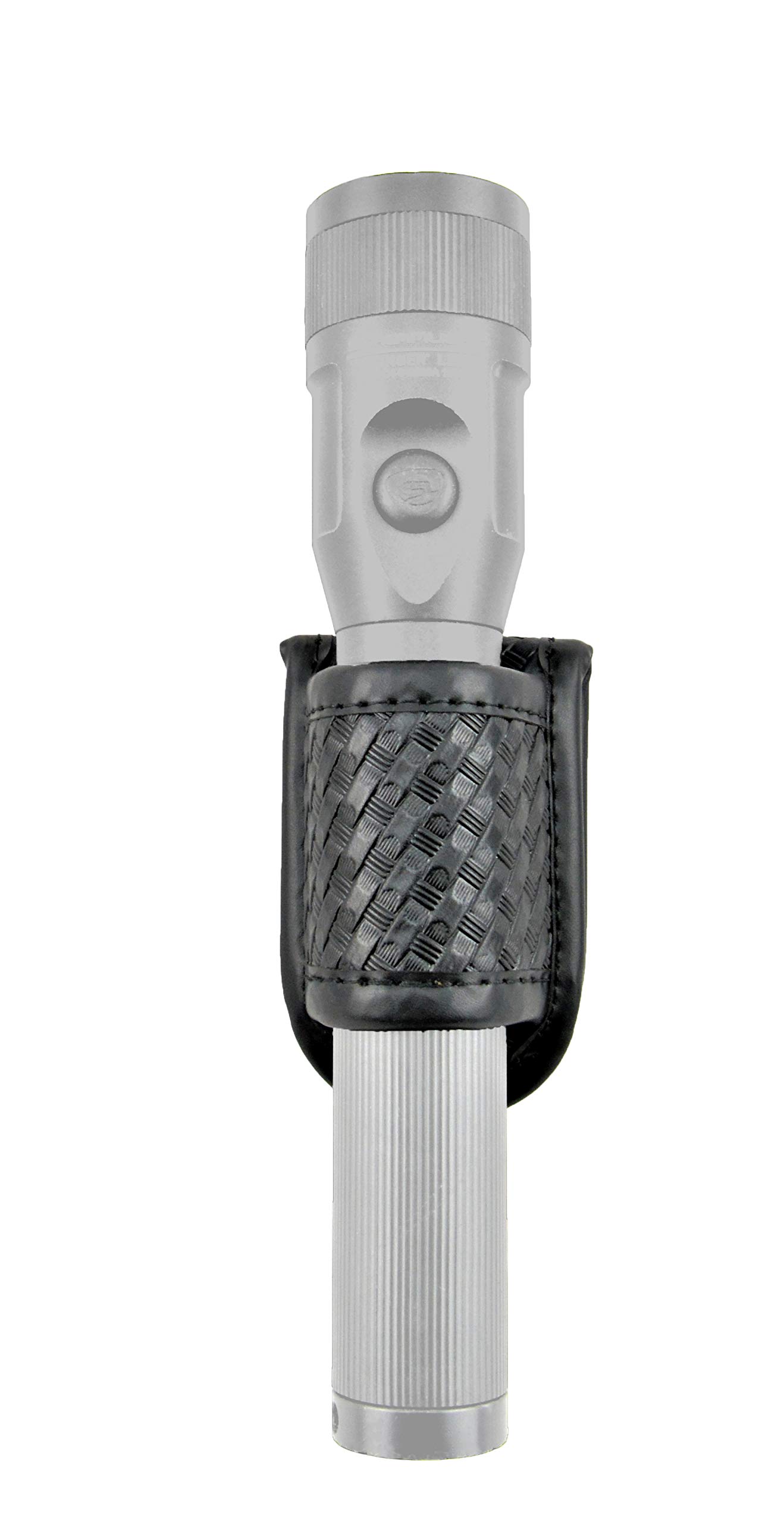 Tactical Flashlight Holder for Duty Belt - Heavy Duty Basketweave Design - Perfect for Police, Security & Outdoor Activities