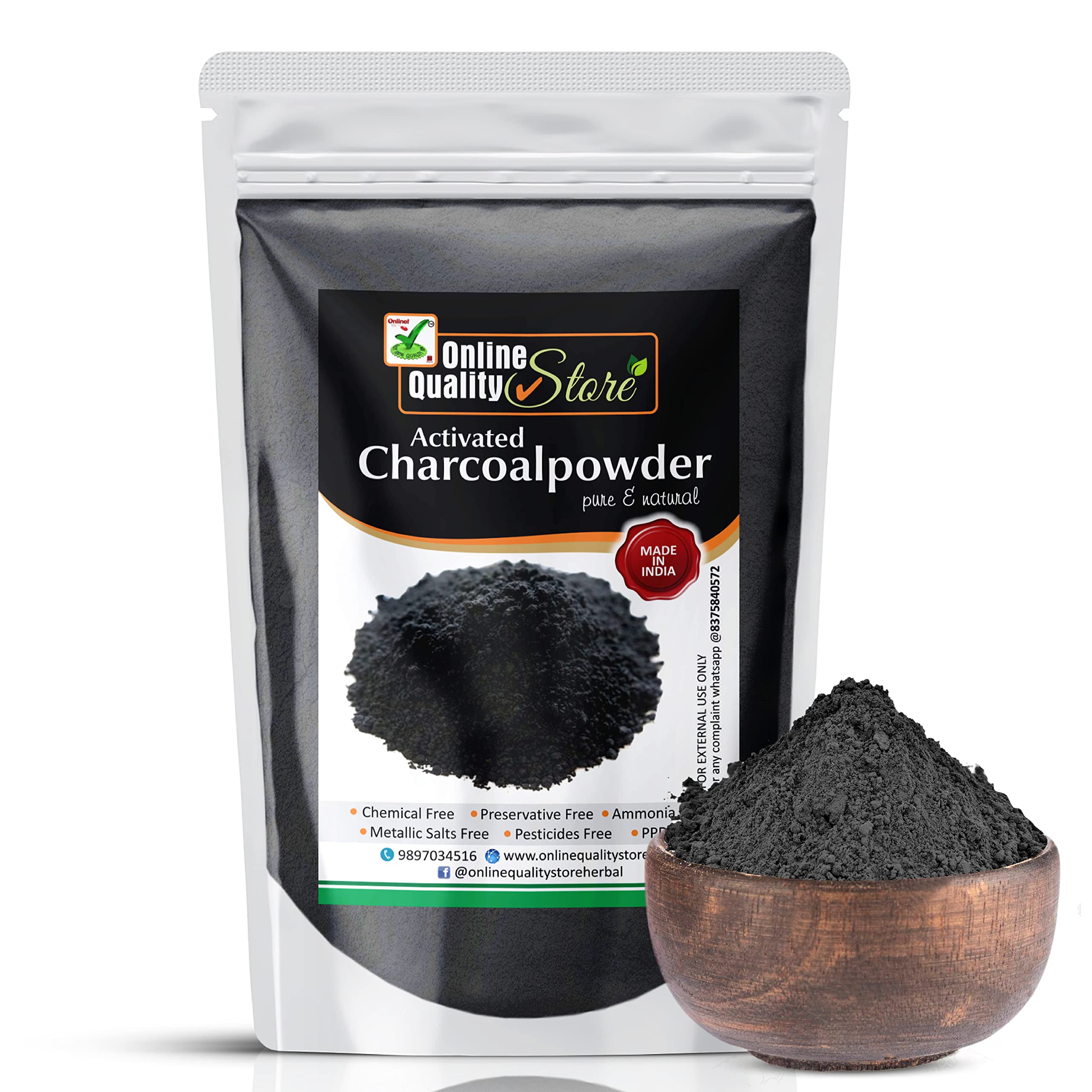 Premium Activated Charcoal Face Mask - 100g Detoxifying Facial Treatment for Acne, Blackheads & Skin Purification | Deep Cleansing & Pore Minimizing Skincare