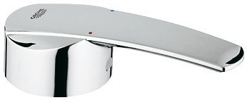 Grohe 46606000 Starlight Chrome Bathroom Faucet Handle - Modern Single Hole Bathroom Sink Faucet for Vanity, Powder Room & Guest Bathroom