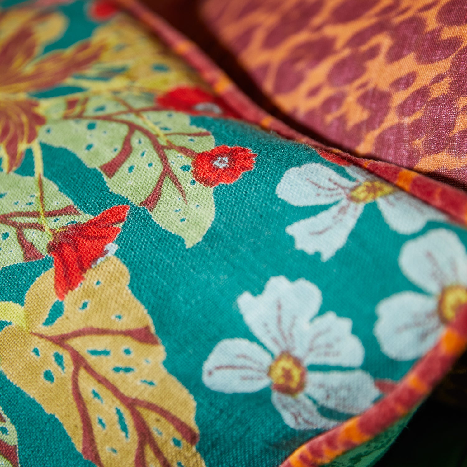 Claire Reversible Pillow Cover - Soft Jade Green Decorative Cushion for Sofa, Bed, Living Room & Home Decor
