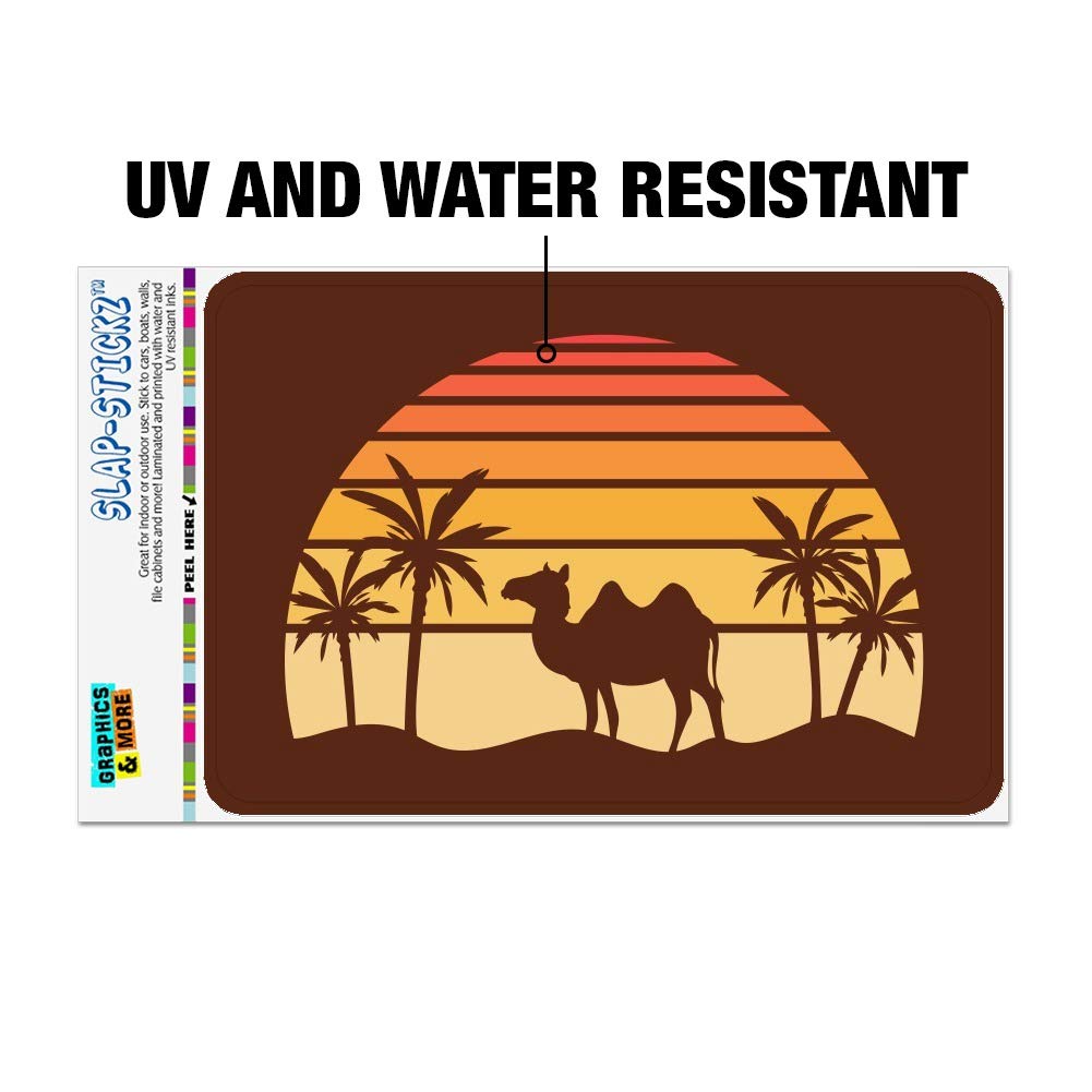 Desert Sunset with Camel & Palm Trees Wall Art - Canvas Print for Home, Office & Business Decor - Perfect for Living Room, Bedroom or Workspace