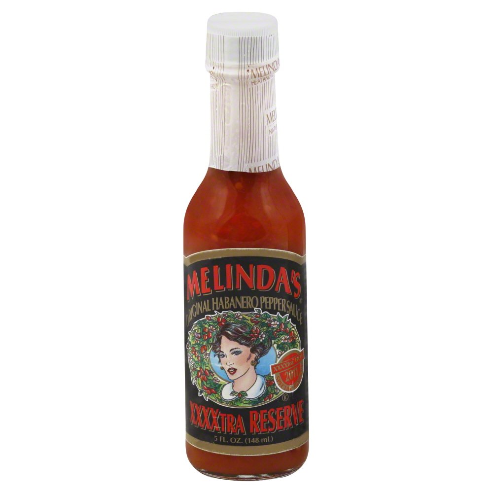 Melinda's Special Reserve XXXXtra Habanero Hot Sauce - Gourmet Spicy Habanero Pepper Sauce with Aged Peppers, Carrot, Onion & Garlic - Keto, Vegan, Gluten Free, Kosher Certified - 5oz Bottle (1 Pack) - Perfect for Tacos, Wings, Burgers & Spicy Food Lovers