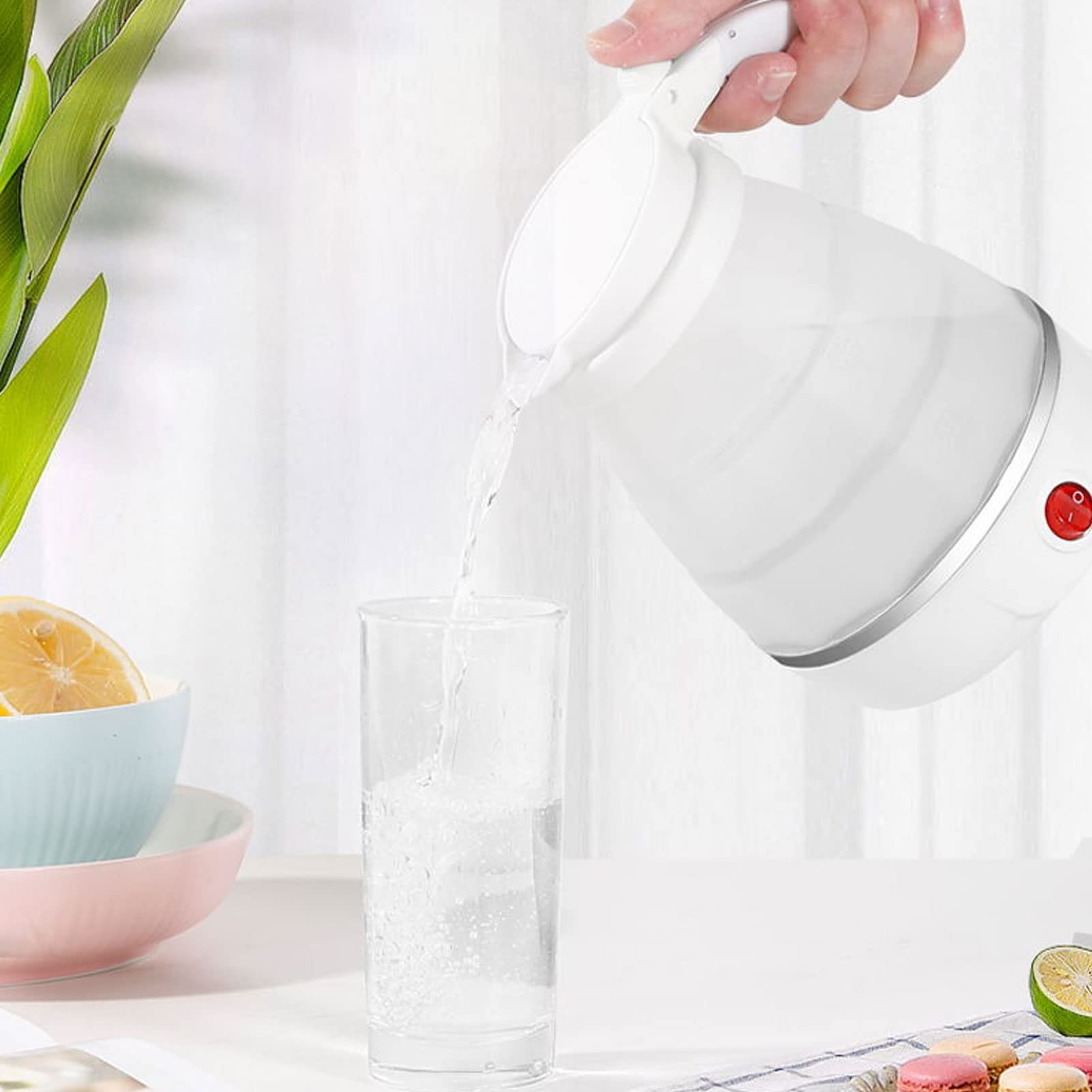 Foldable Electric Travel Kettle - Portable Silicone Water Boiler for Tea, Coffee & Cooking | Compact, Food-Grade & Fast Heating | Perfect for Camping, Office & Dorm Use