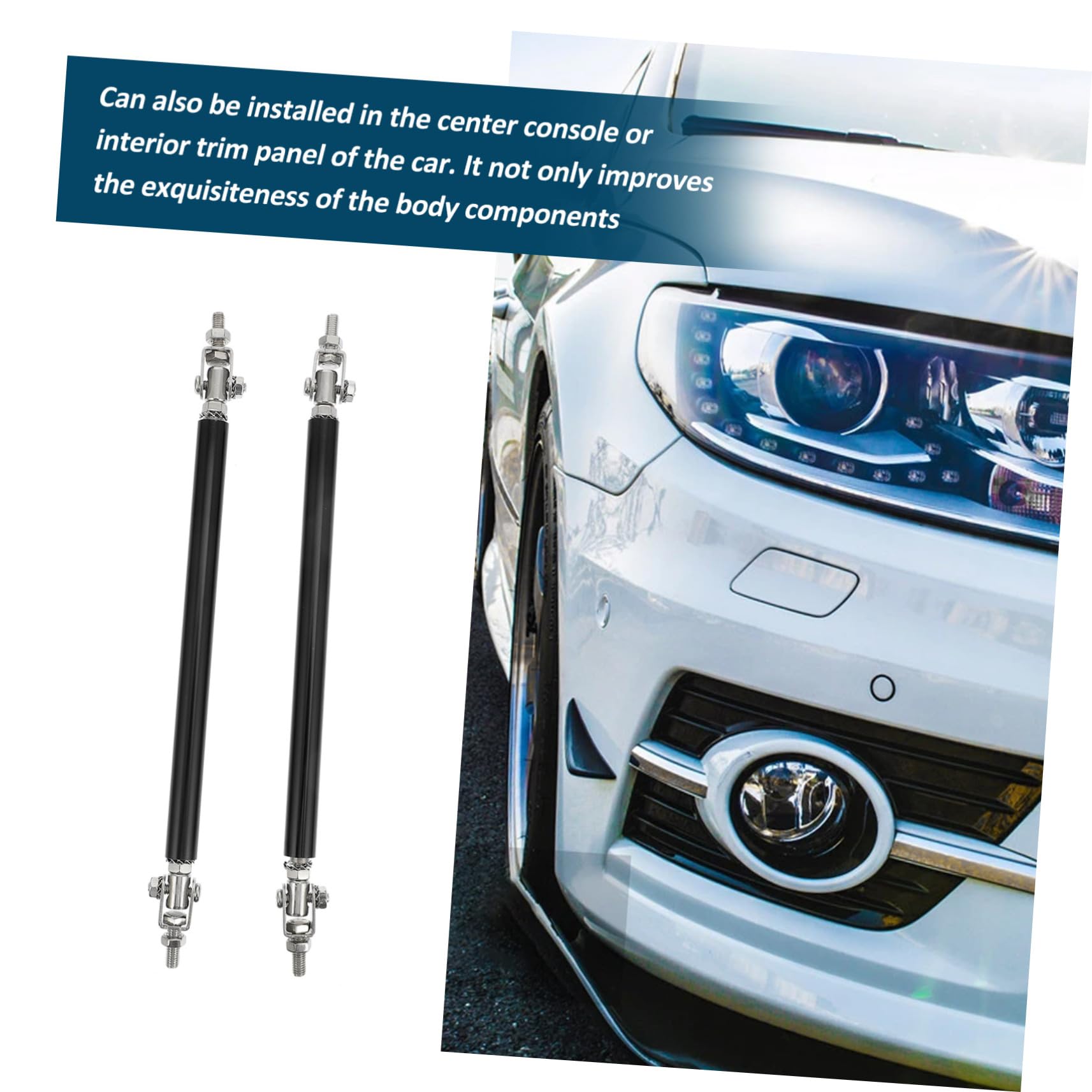 Totority Universal Splitter Front Bumper Support - Compatible with Most Vehicles | Perfect for Car Modifications & Performance Upgrades