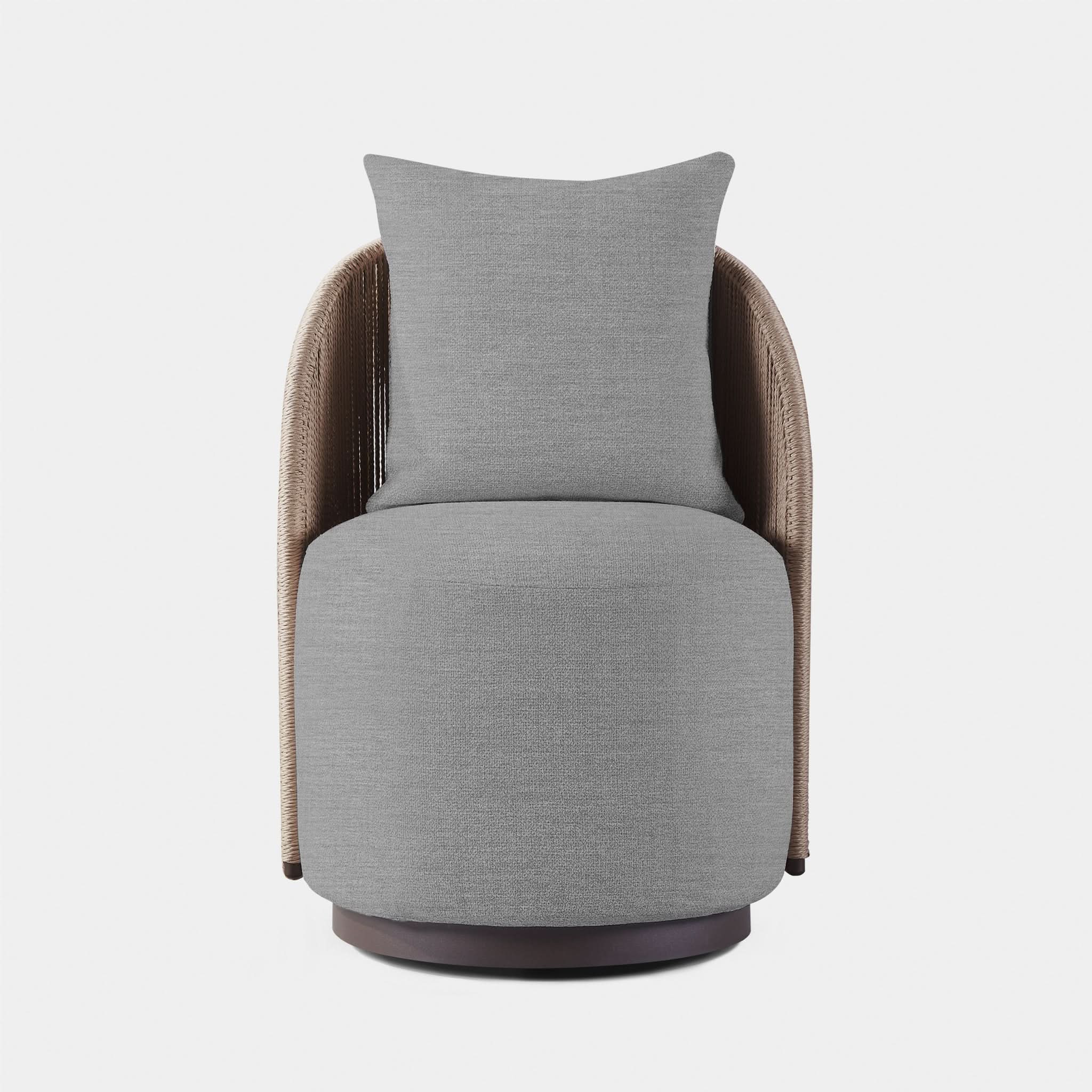 Milan Swivel Dining Chair - Modern Upholstered Kitchen Counter Stool with 360° Rotation - Perfect for Dining Room, Kitchen Island, Bar & Breakfast Nook