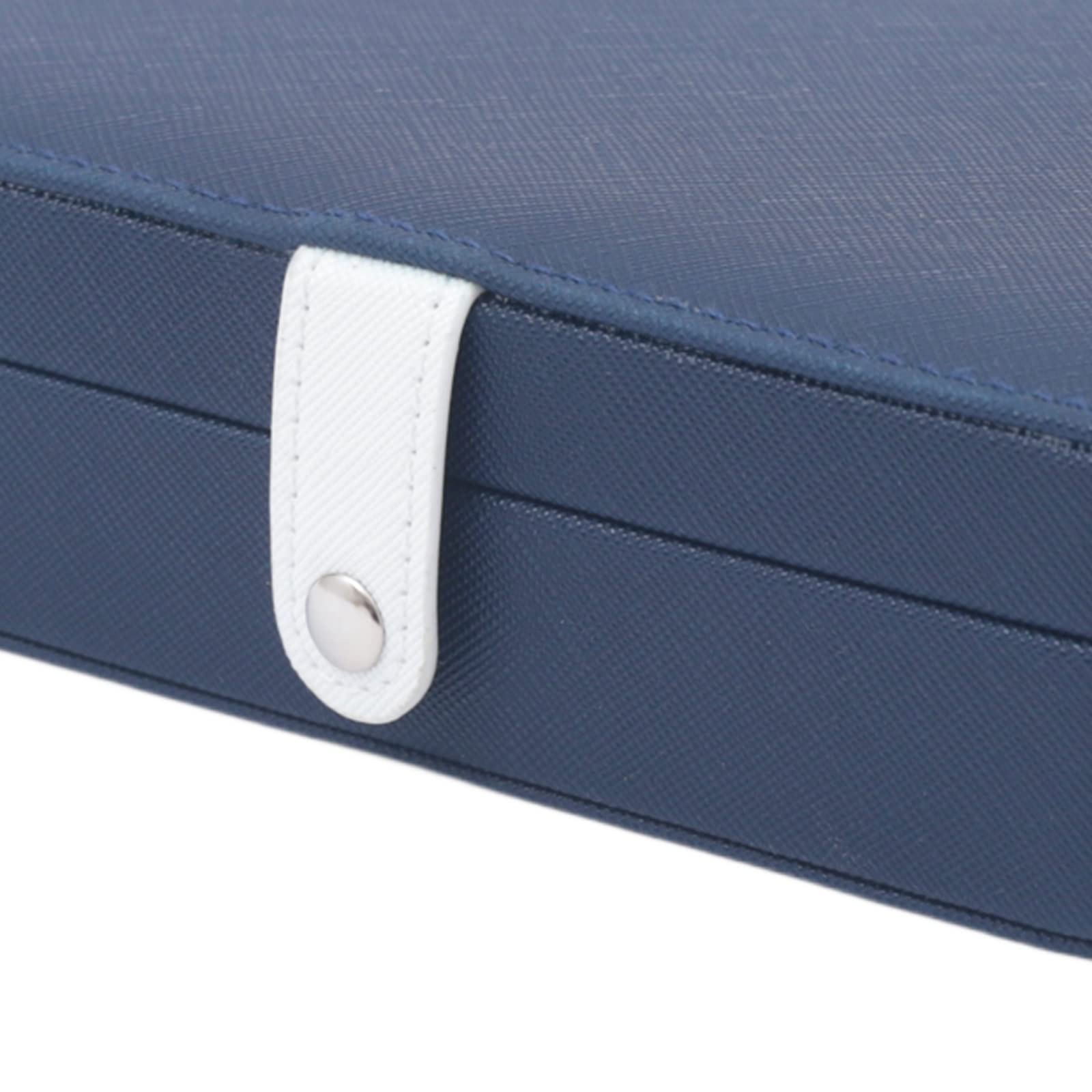 Premium PU Leather Jewelry Box Organizer - Earring & Necklace Display Case with Travel Storage | Perfect for Home Vanity, Gift Presentation & Travel Accessories Organization