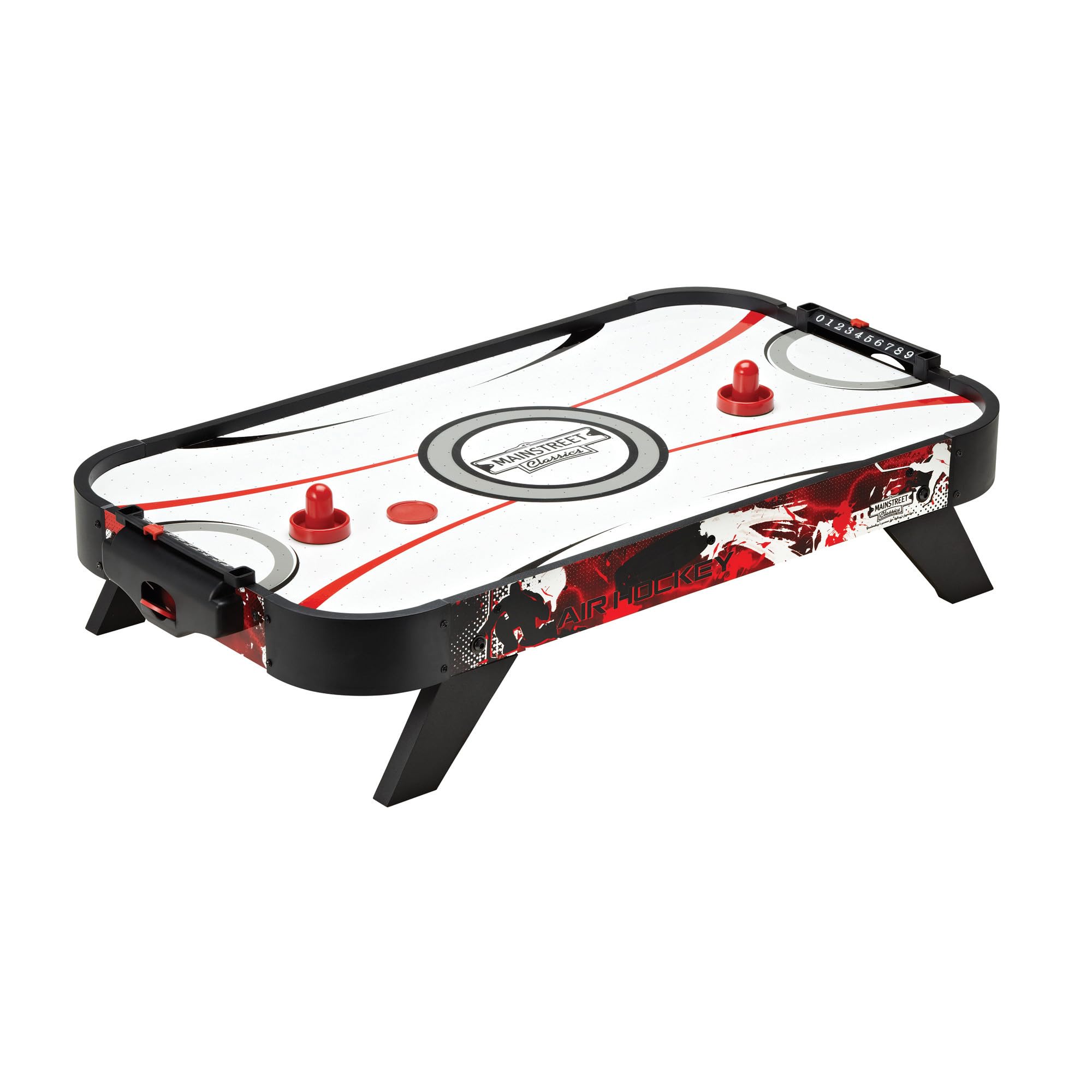 GLD Products Mainstreet Classics Table Top Air Hockey Game - Fun Indoor Family & Party Entertainment for Kids & Adults